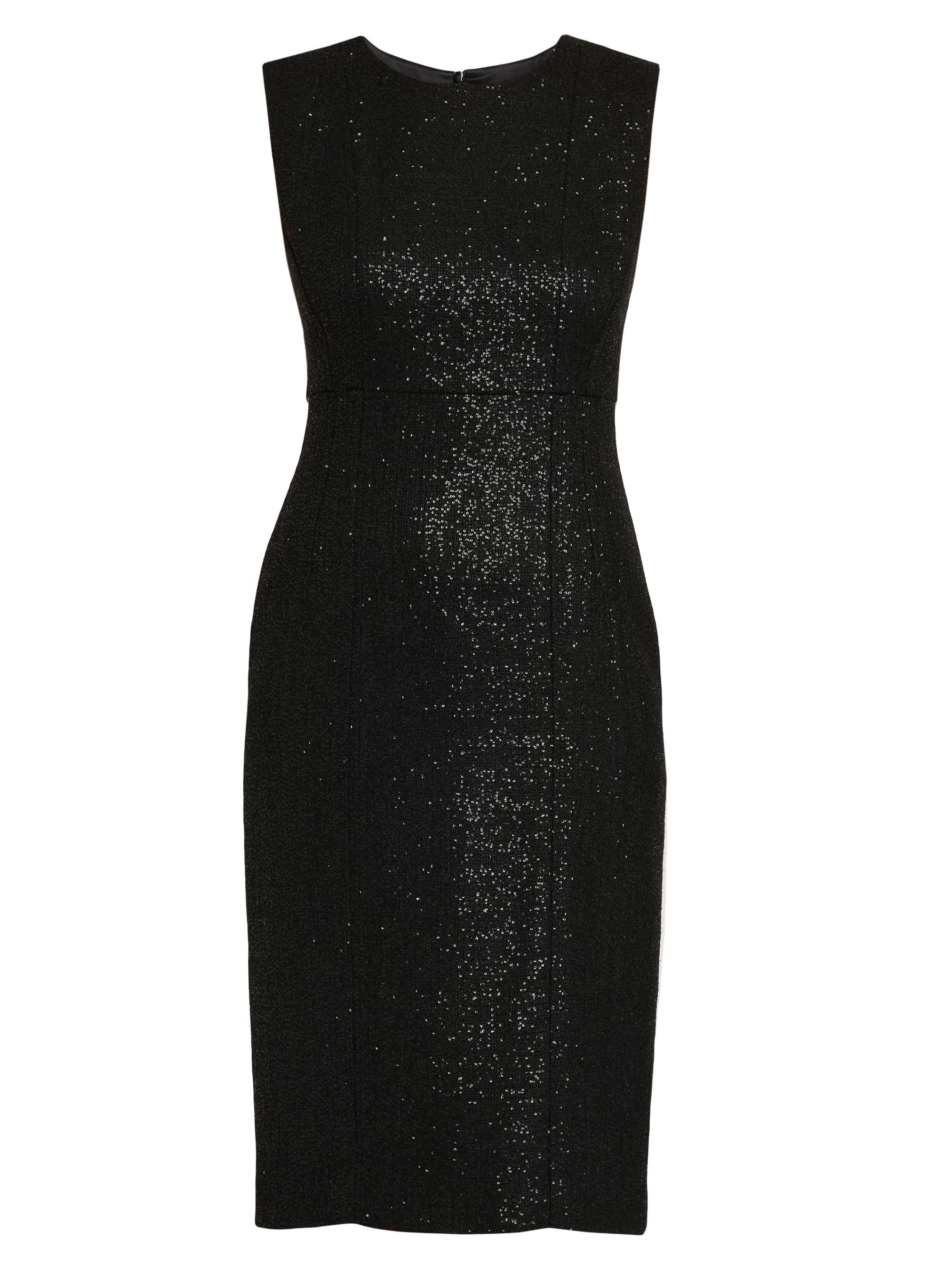 Kiton Women's Metallic Sheath Dress - Black