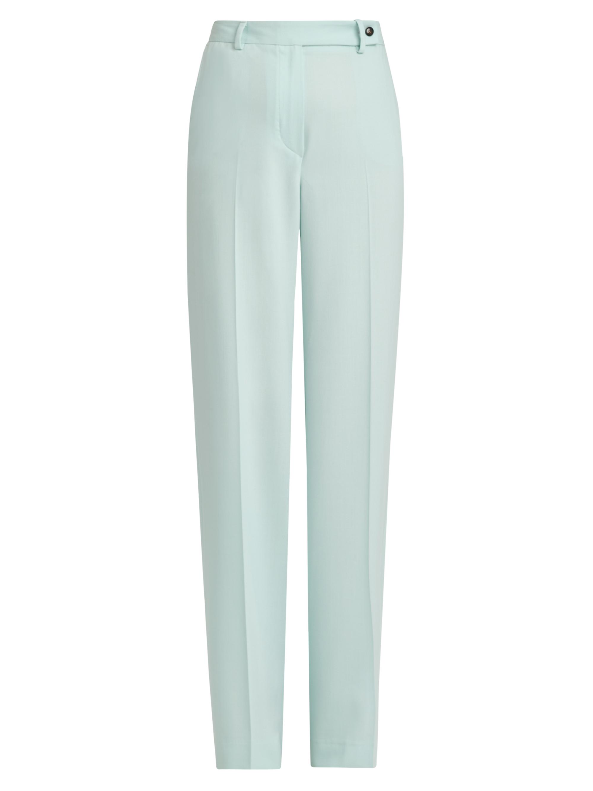Kiton Women's Tapered Silk-Wool Pants - Water Green