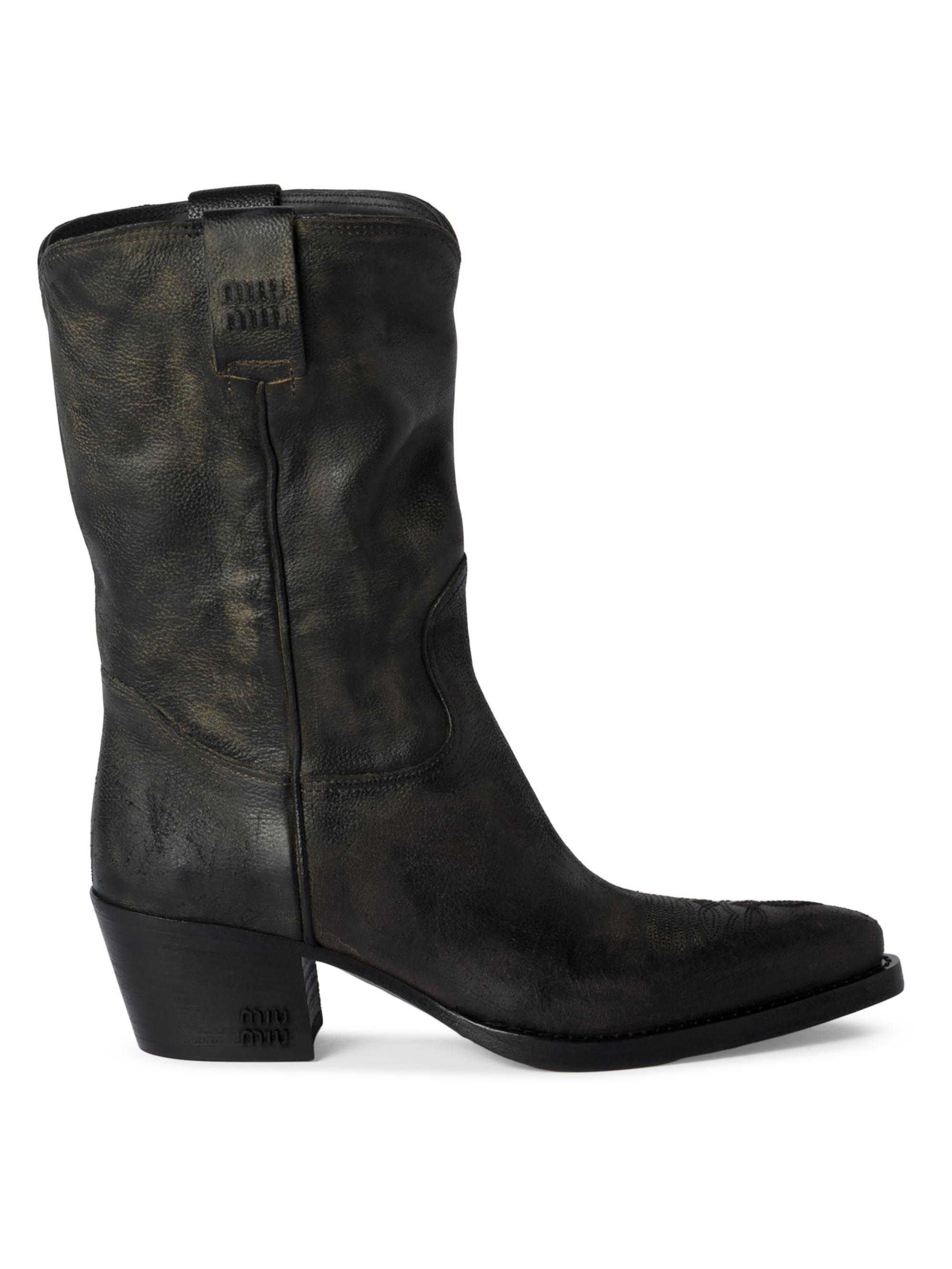 靴 MIU MIU Leather boots 37 0400025585239_BLACK?wid=600&
