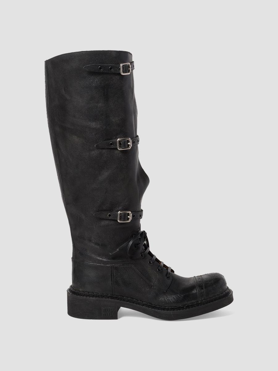 Miu Miu Leather Boots | Saks Fifth Avenue