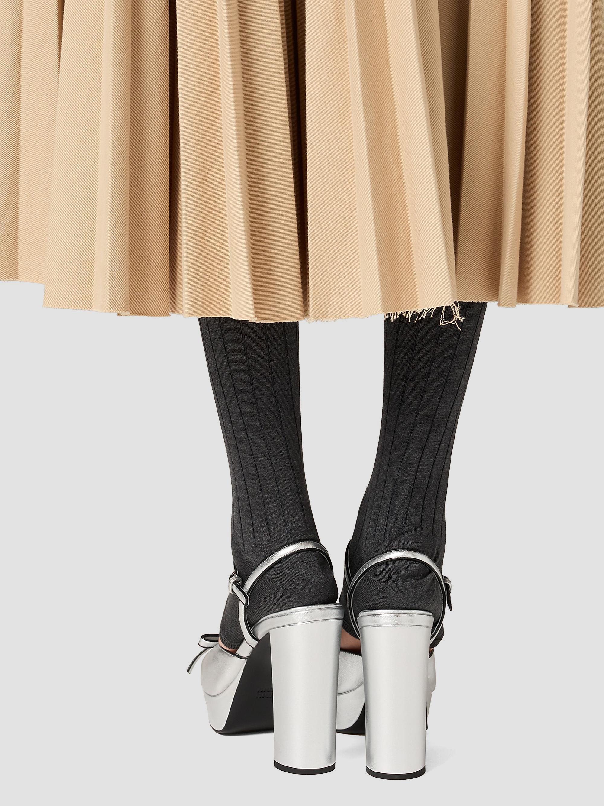 Miu Miu Mordoré Nappa Leather Platform Sandals | Saks Fifth Avenue