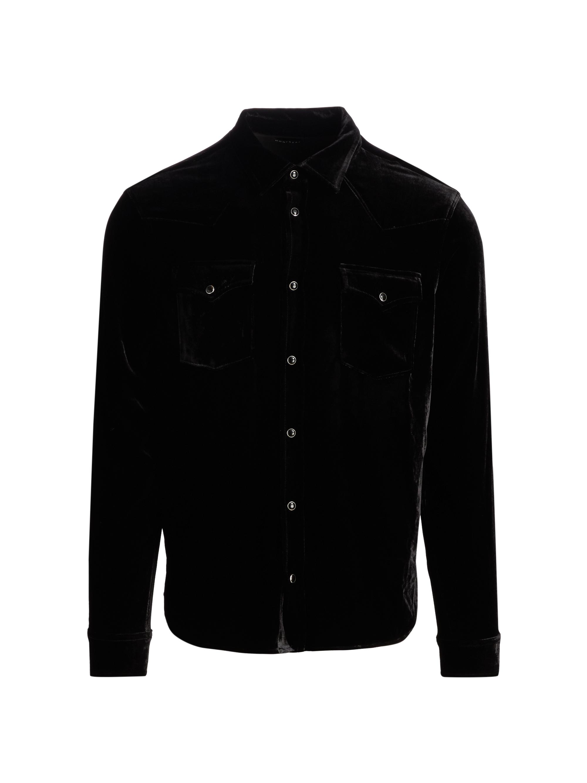 Monfrère Men's Eastwood Velvet Shirt - Eastwood Velvet Noir
