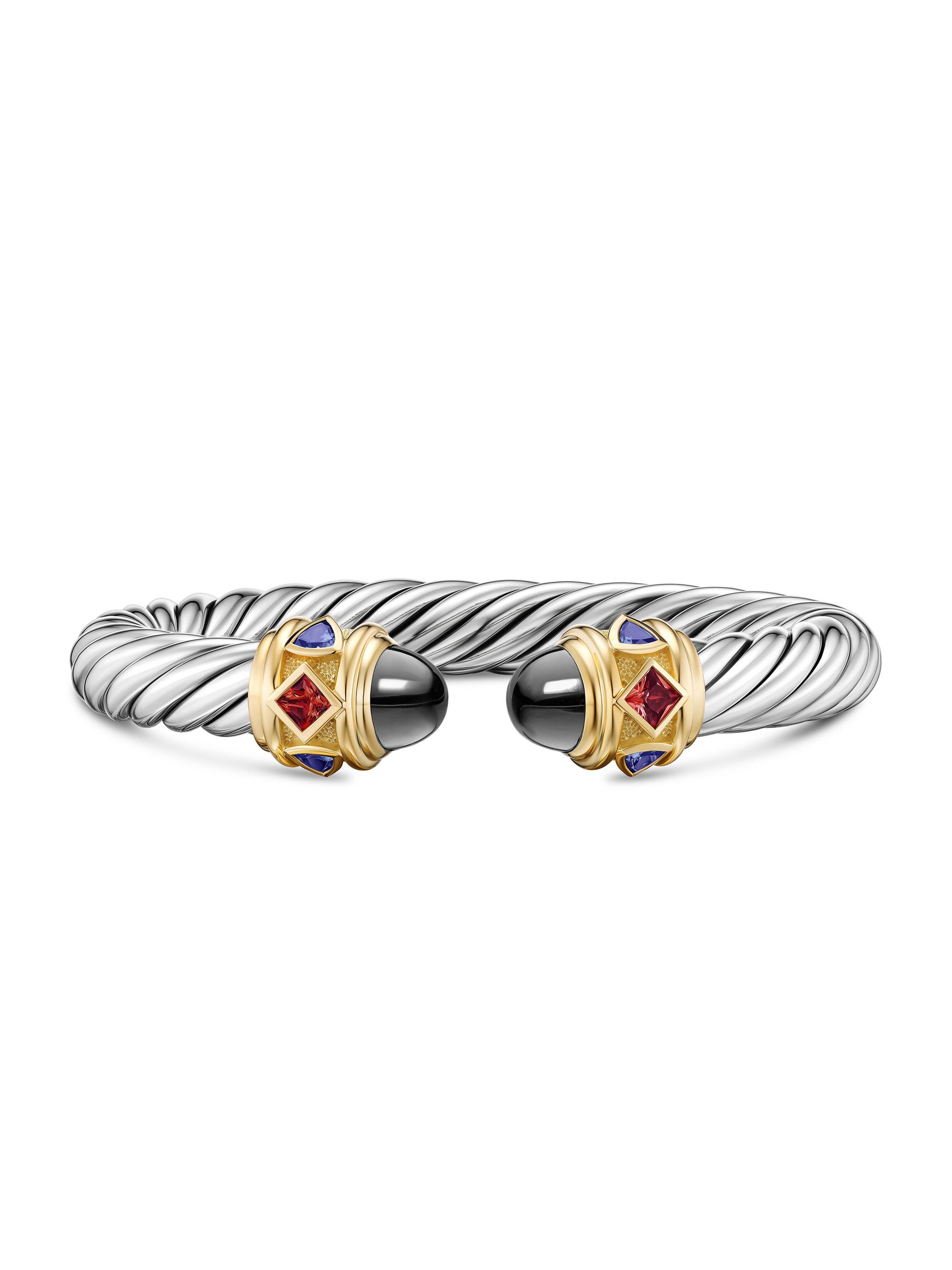 David Yurman Women's Renaissance Cable Flex Bracelet in Sterling Silver - Hematine