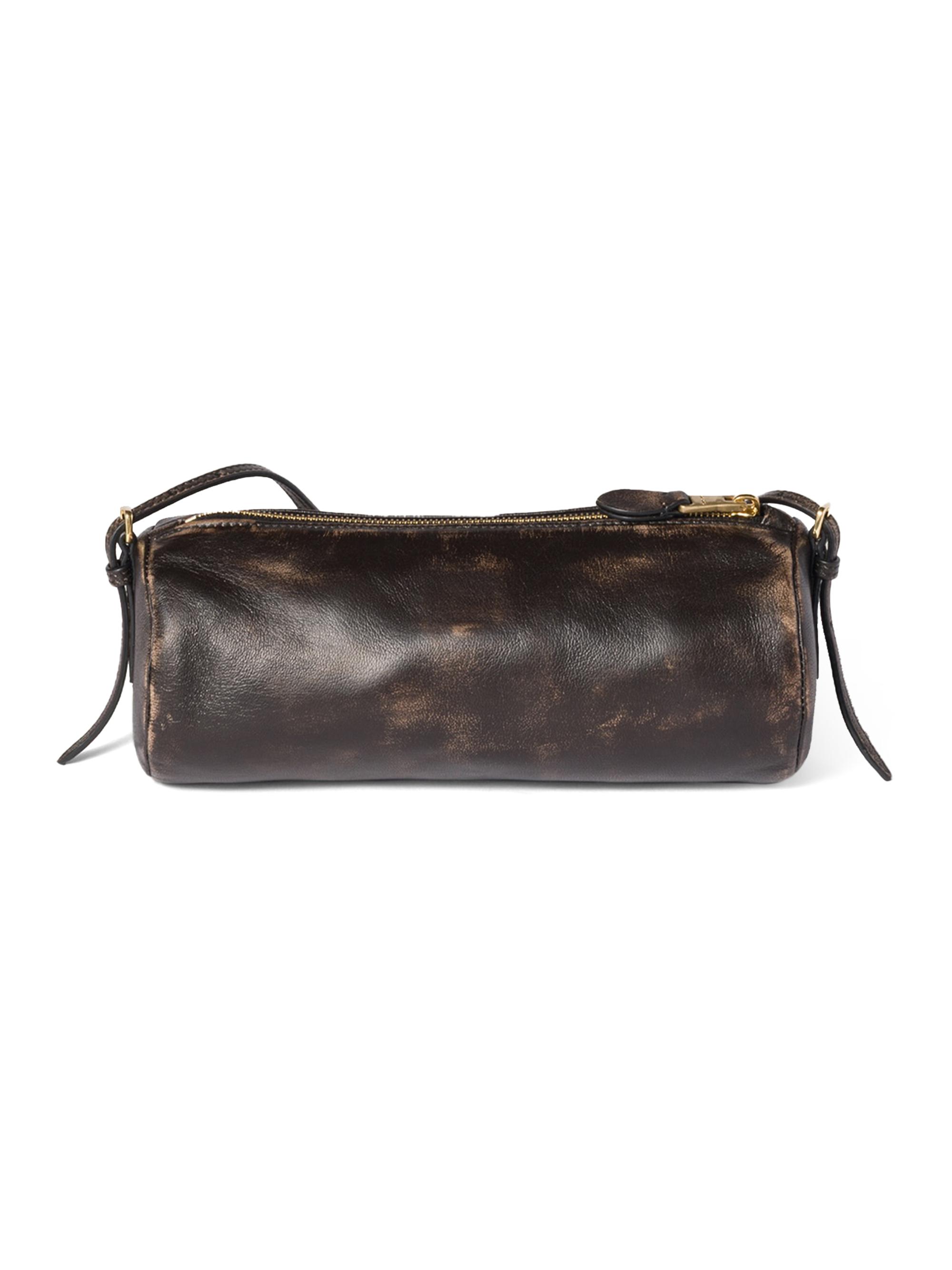 ミュウミュウ　Nappa leather pouch Briarwood Nappa Leather Pouch | Miu Miu