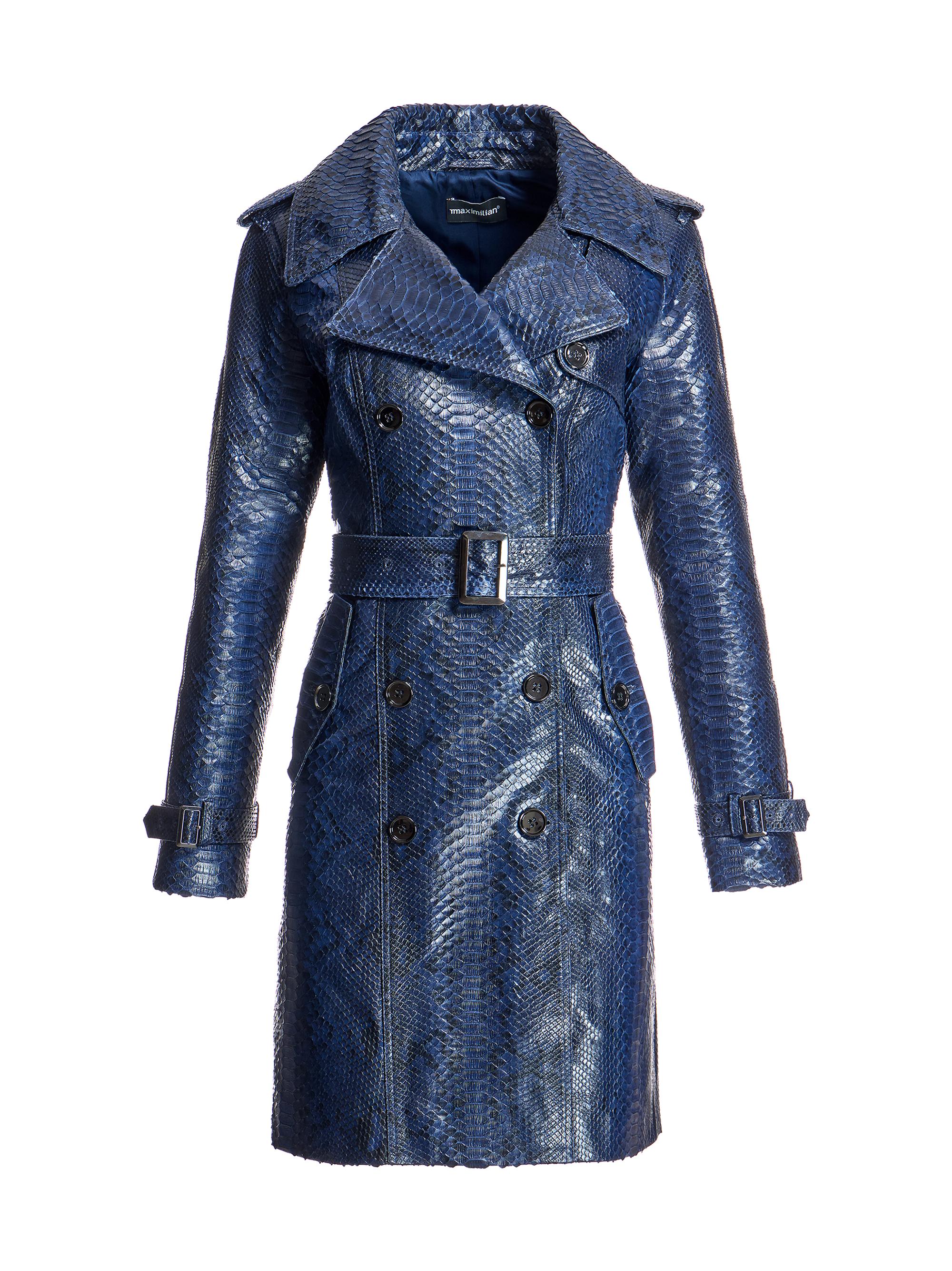 L'AGENCE Celina Leather Trench Coat | Saks Fifth Avenue