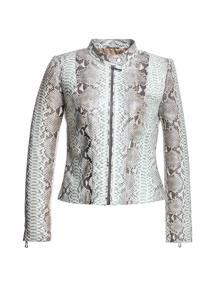 Maximilian Python Leather Jacket | Saks Fifth Avenue