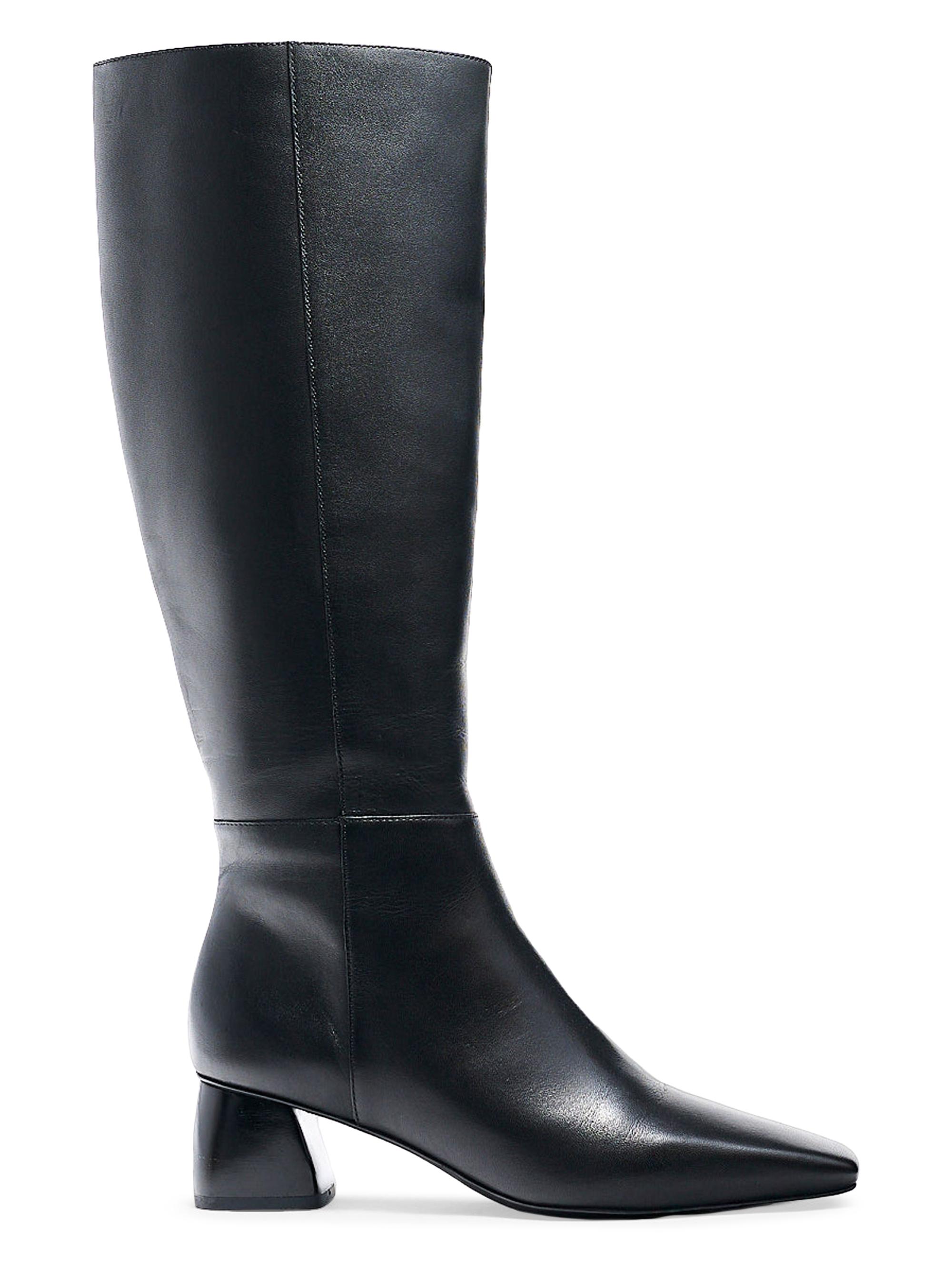 Tory Burch Cap-Toe 55MM Leather Knee-High Boots | Saks Fifth Avenue