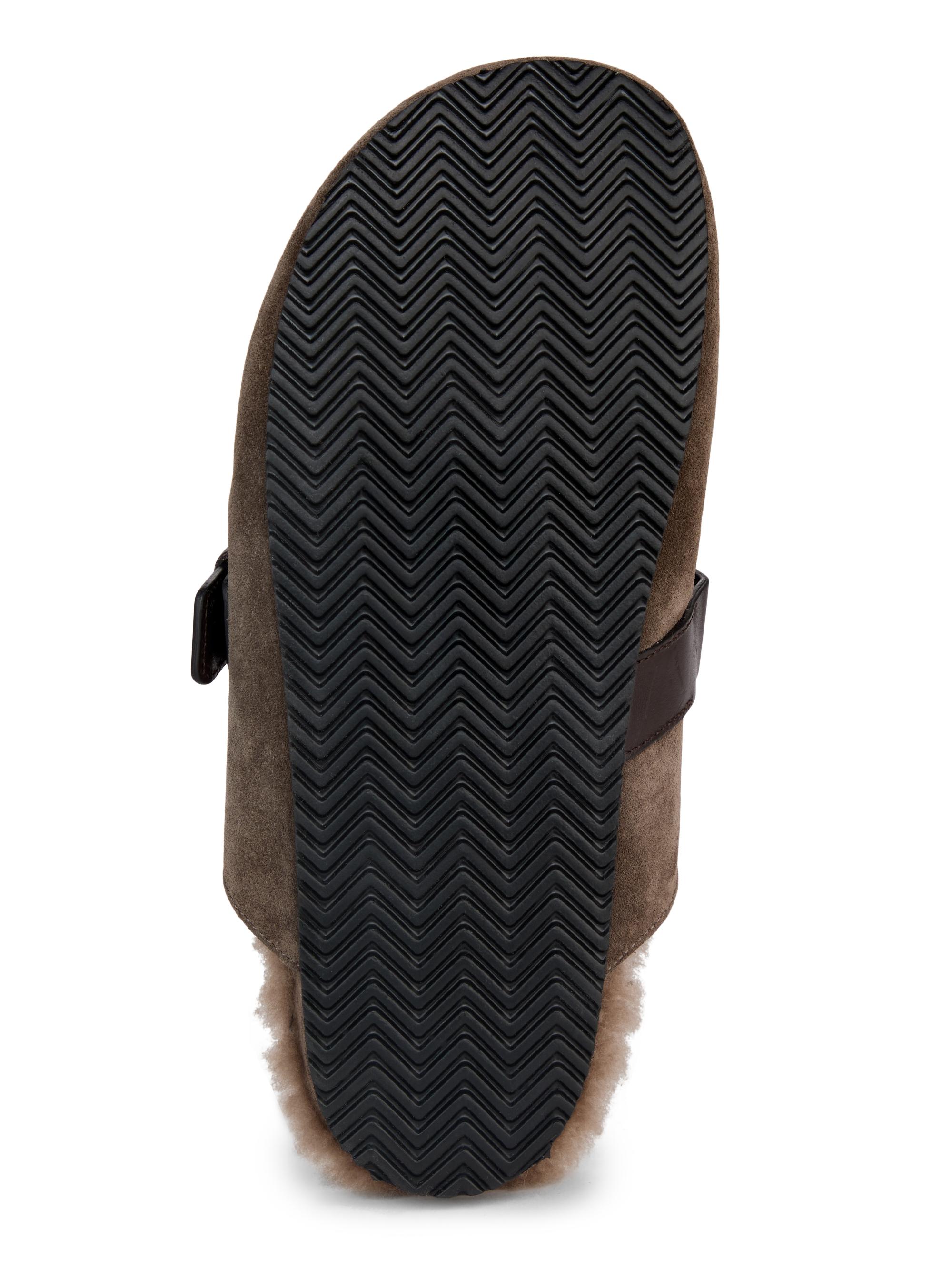 Brunello Cucinelli Shearling-Lined Suede Mules | Saks Fifth Avenue