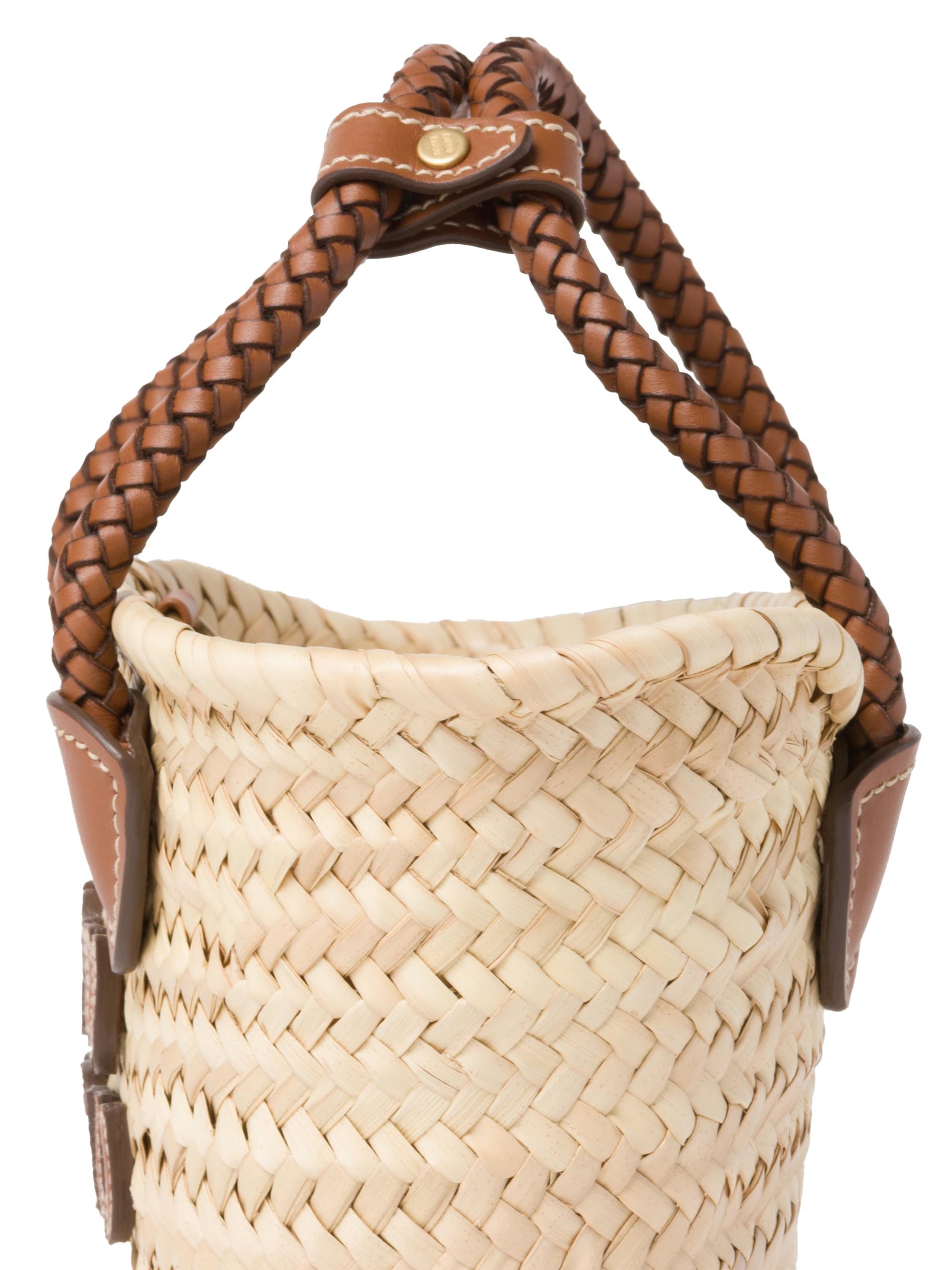 Miu Miu Woven Fabric Top Handle Bag | Saks Fifth Avenue