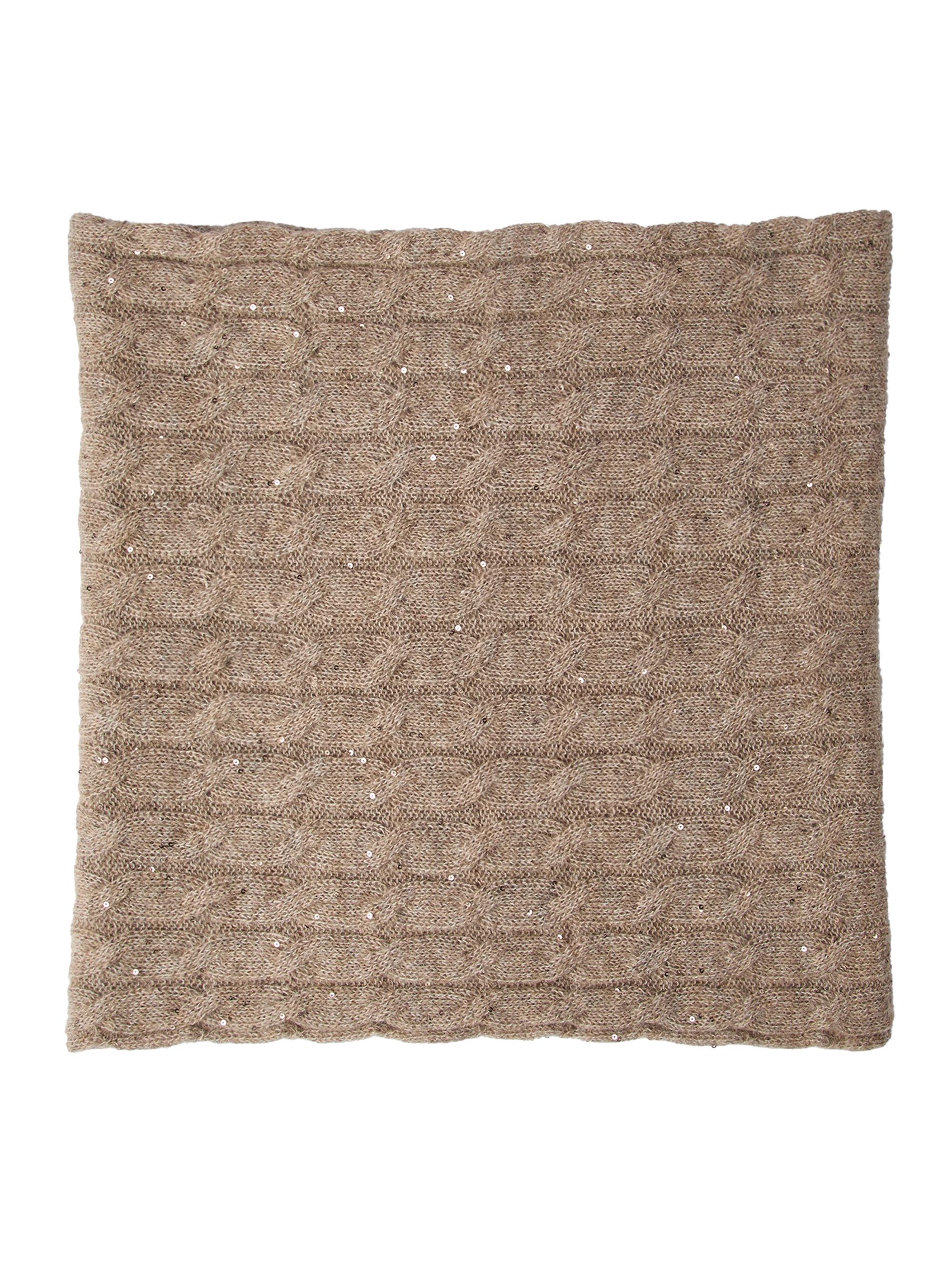 Brunello Cucinelli Women's Dazzling Mohair Knit Snood - Brown