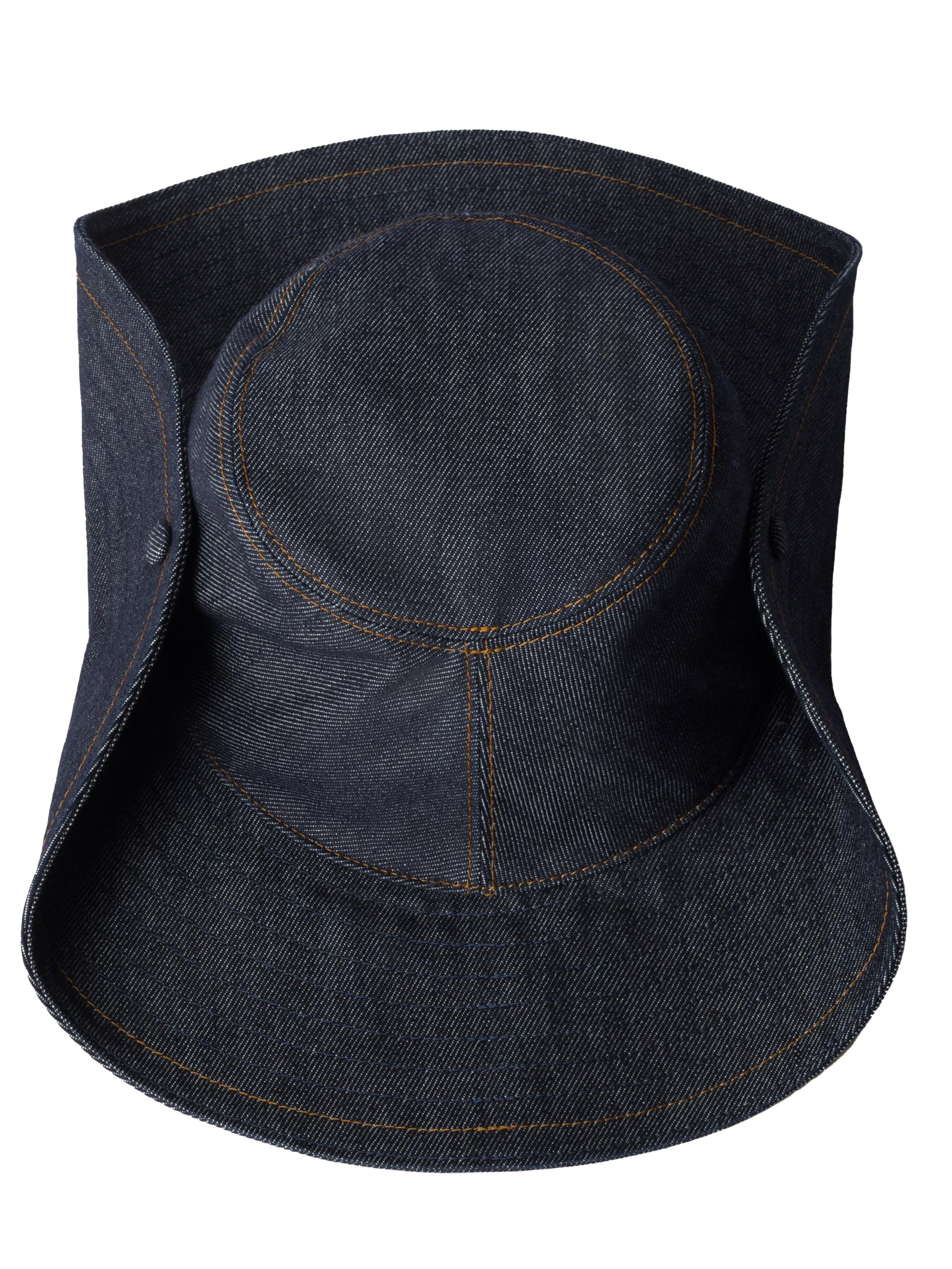 MIU MIU cowboyハット 黒デニムMサイズ MIU MIU cowboyハット 黒デニムMサイズ Miu Miu Denim Cowboy Hat