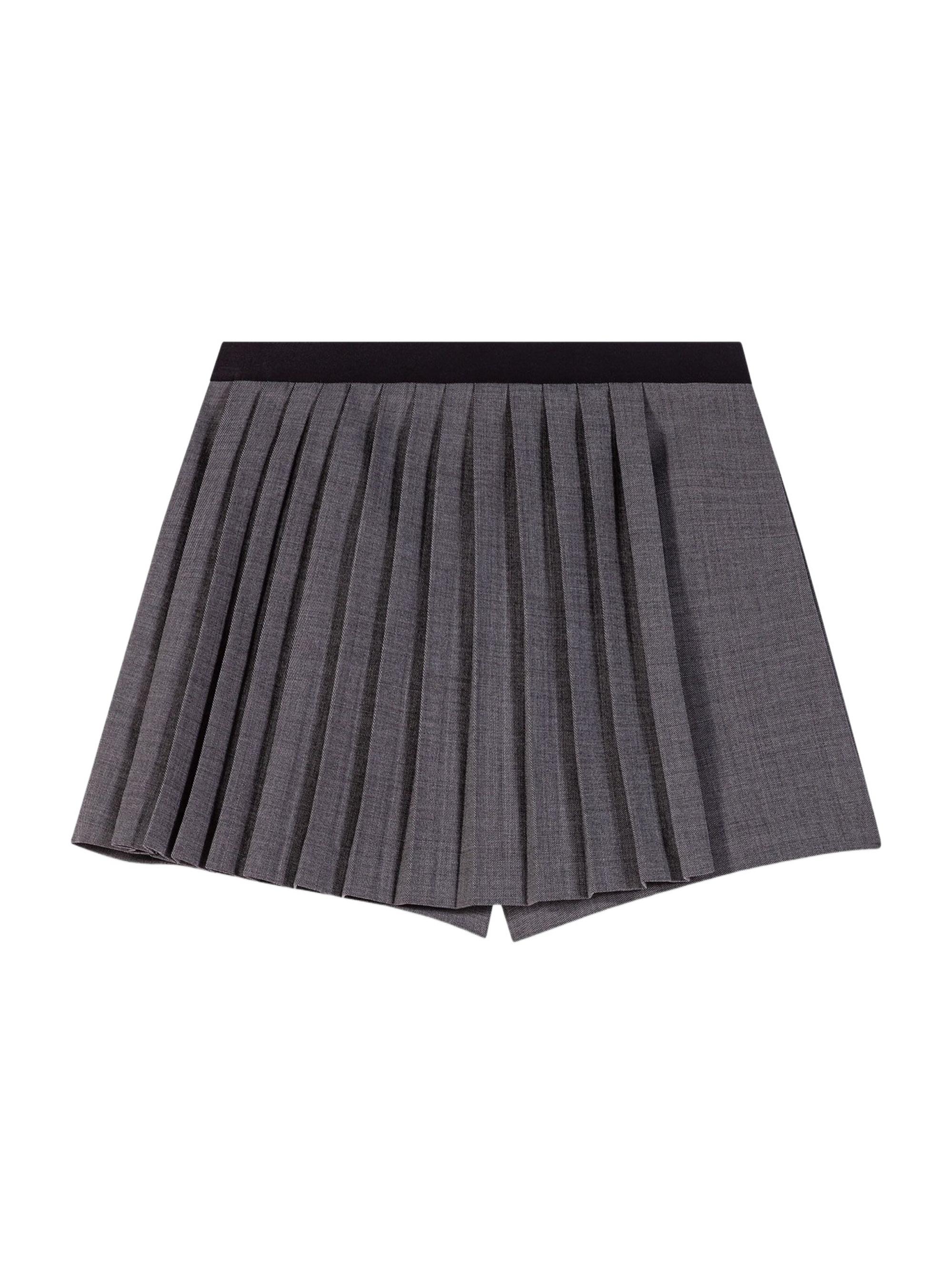 Maje Women's Pleated Skort - Grey