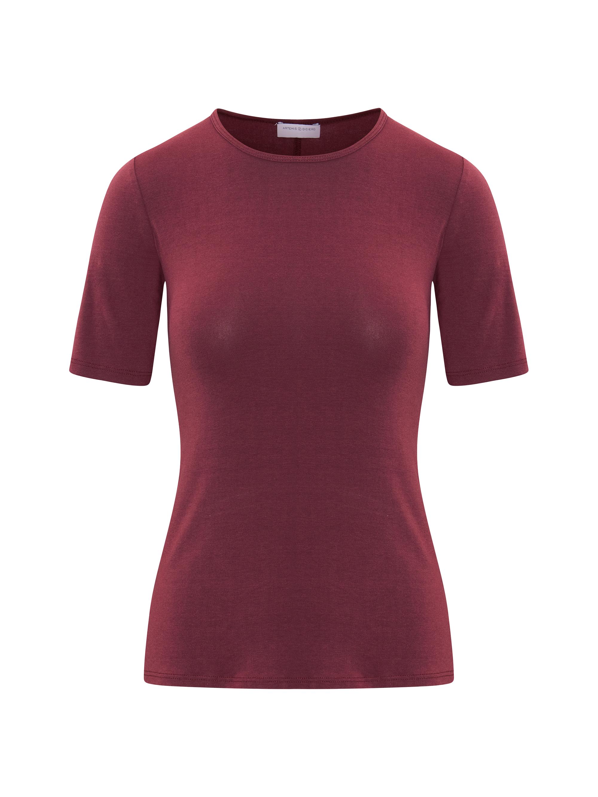 Artemis Diciero Women's Giselle Crewneck T-Shirt - Burgundy