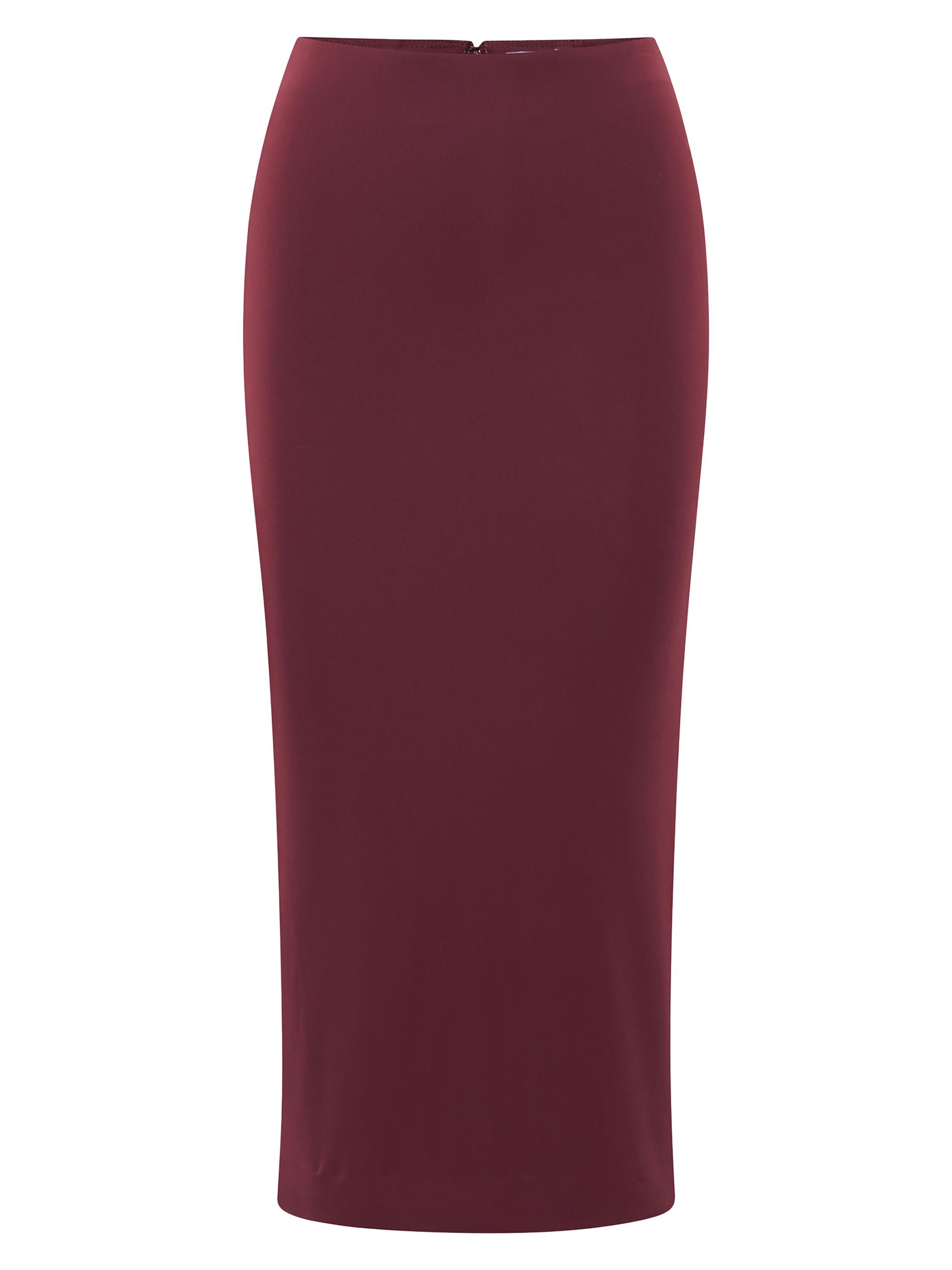 Artemis Diciero Women's Natalia Body-Con Midi-Skirt - Burgundy