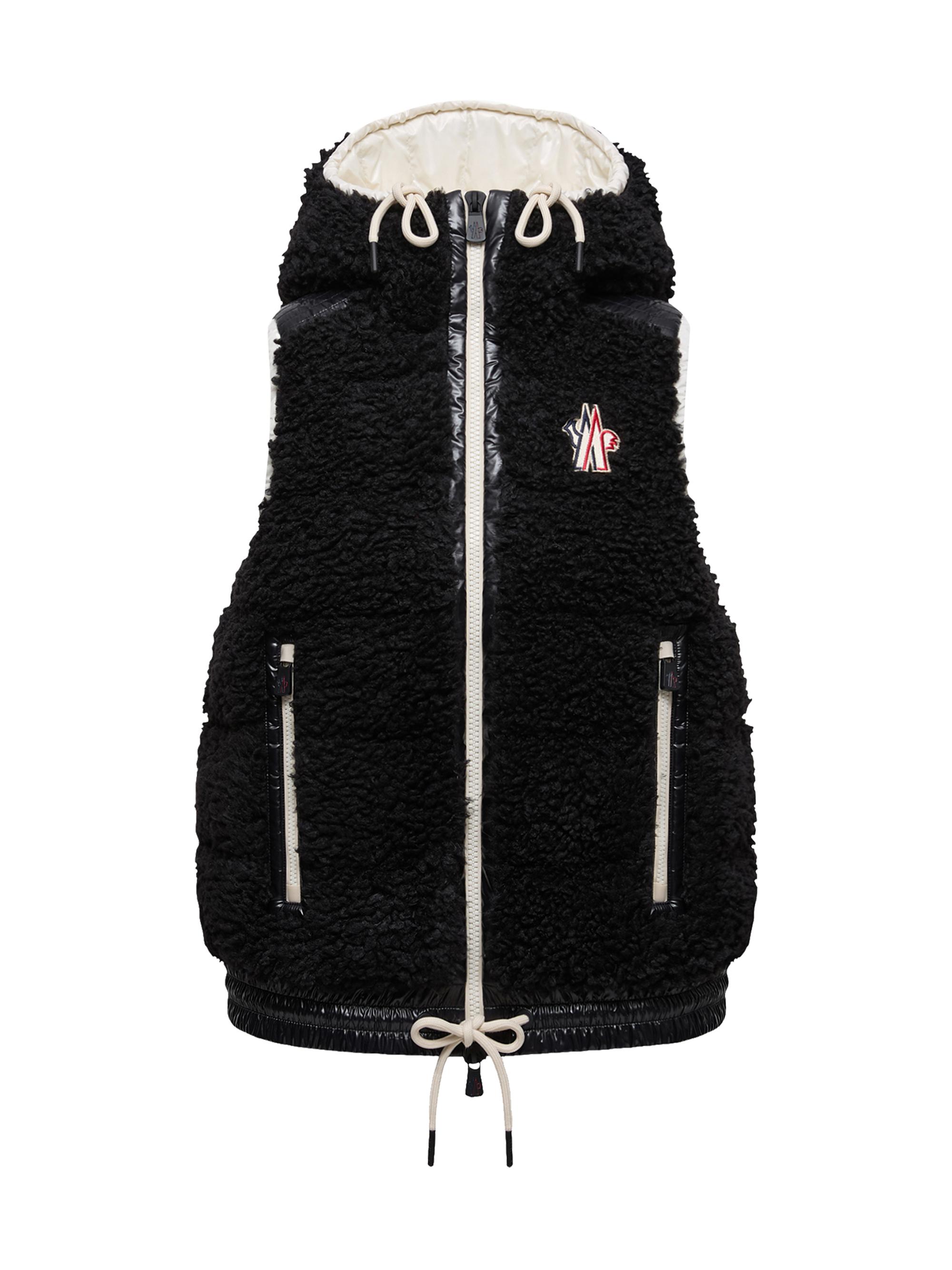 Moncler Grenoble Women's Down Filled Vest in Teddy - Black