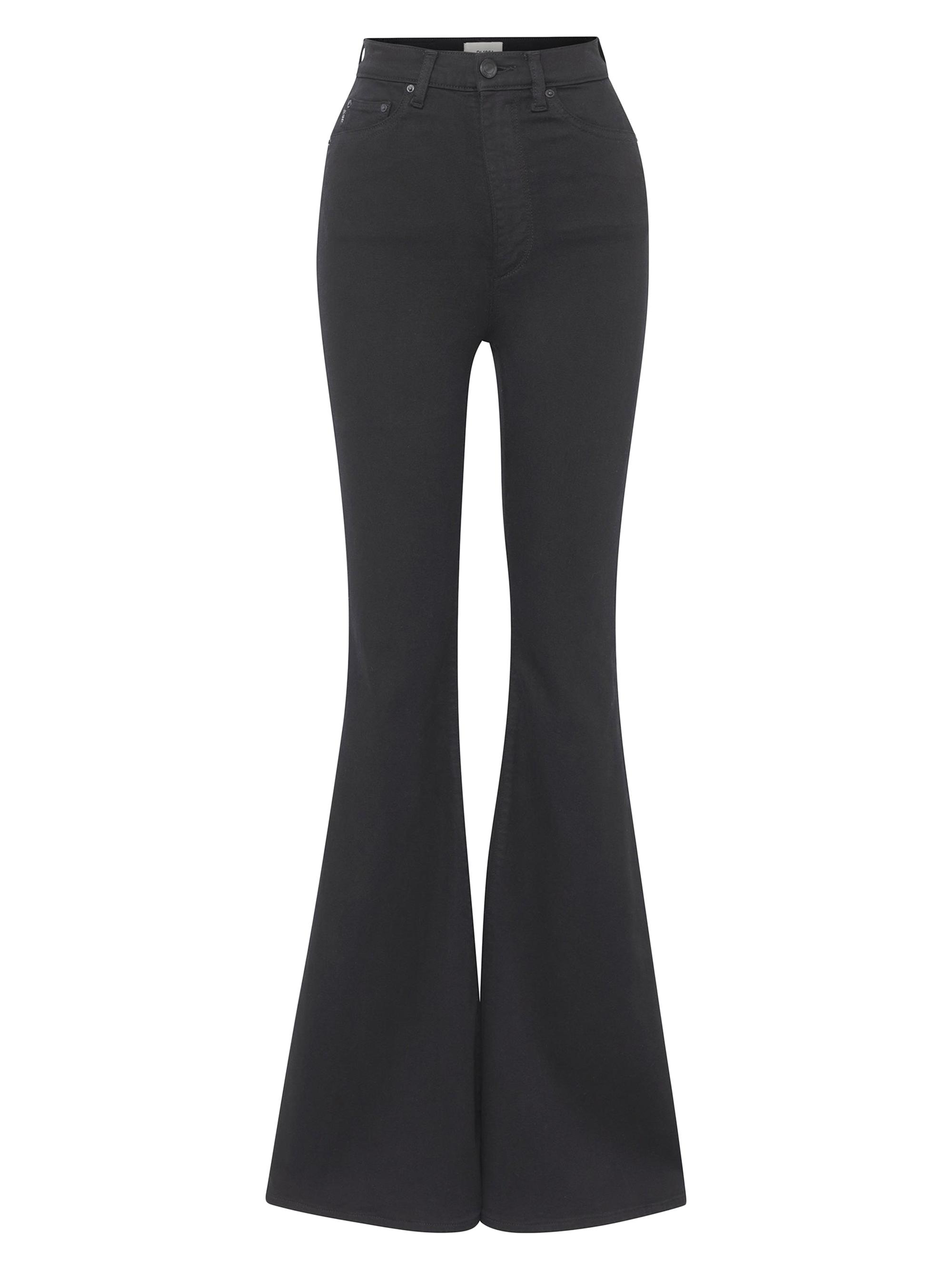 DL1961 Women's Rachel Flare Instasculpt High Rise Jeans - Black