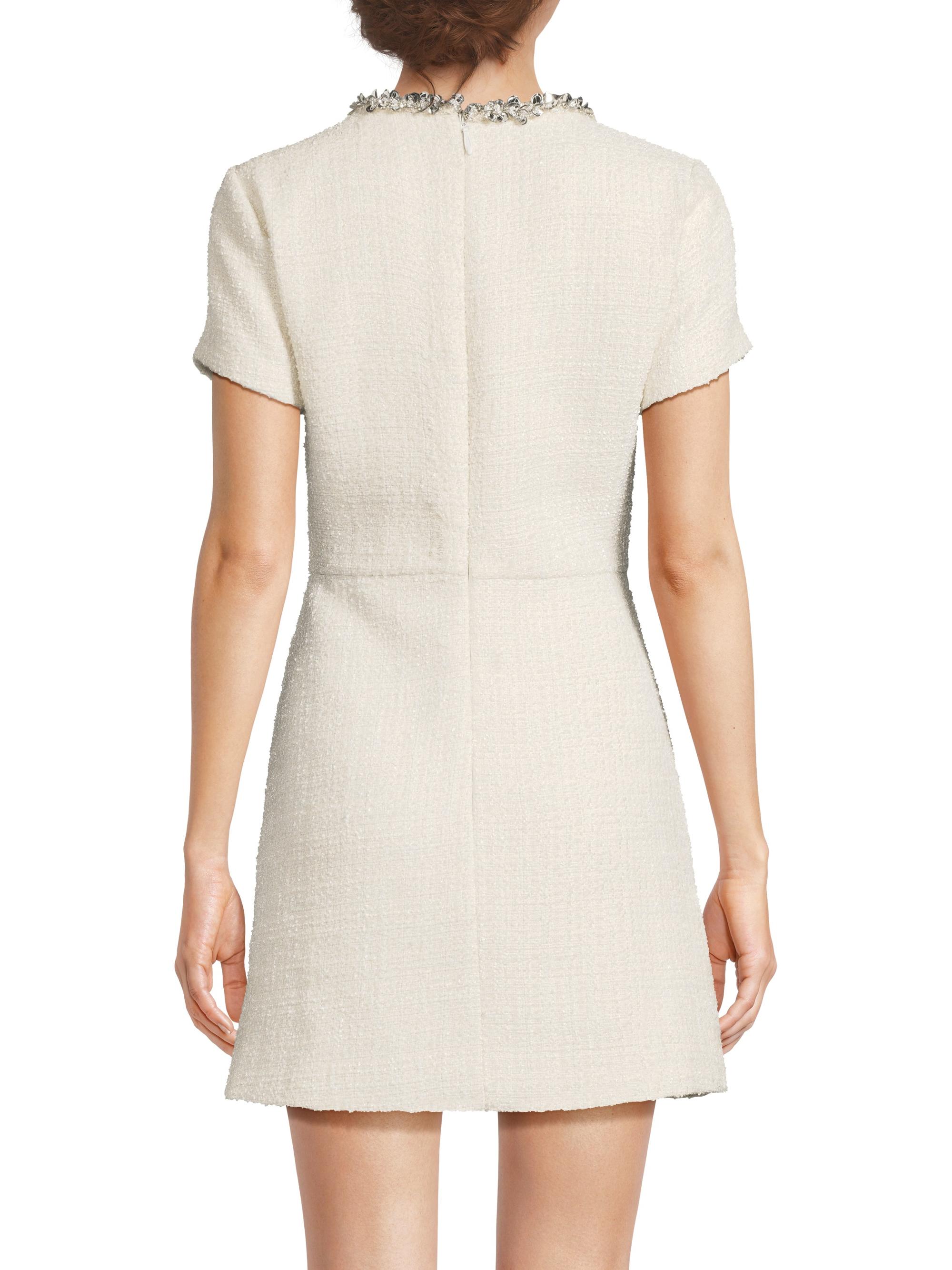 Likely Drop 11 Daria Embellished-Trim Tweed Minidress | Saks Fifth
