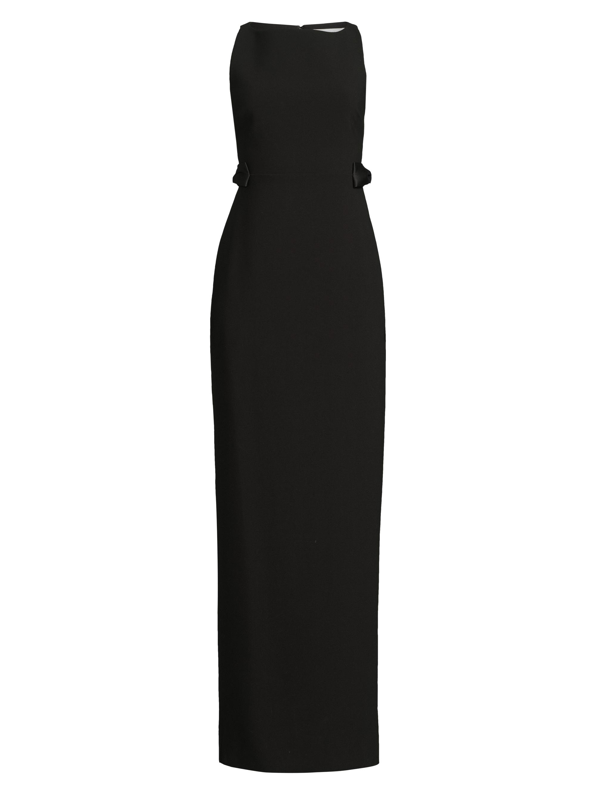 Likely Women's Bryanna Satin Bow-Detail Column Gown - Black