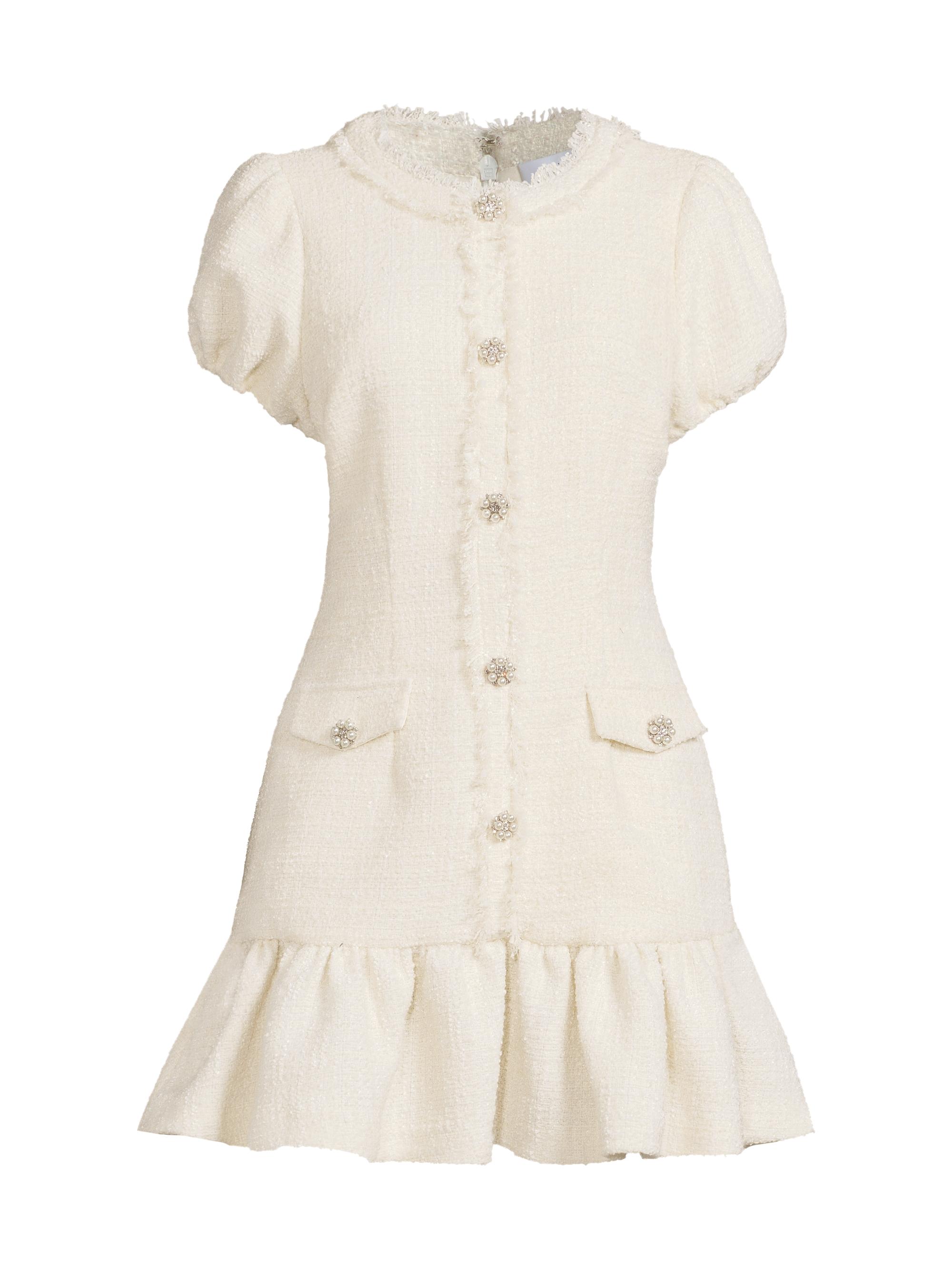 Likely Women's Drop 11 Seraphine Tweed Minidress - White