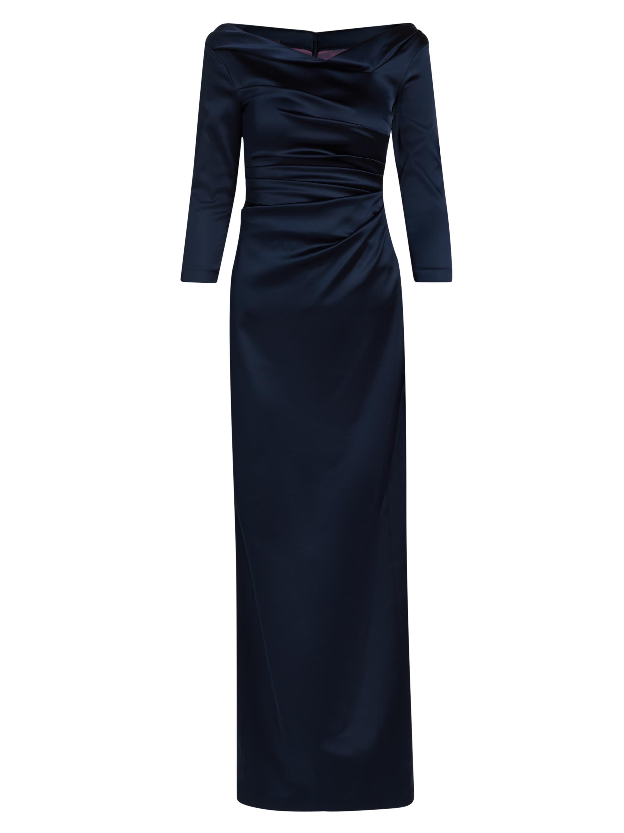 Talbot Runhof Women's Satin Asymmetric Gathered Gown - Armada