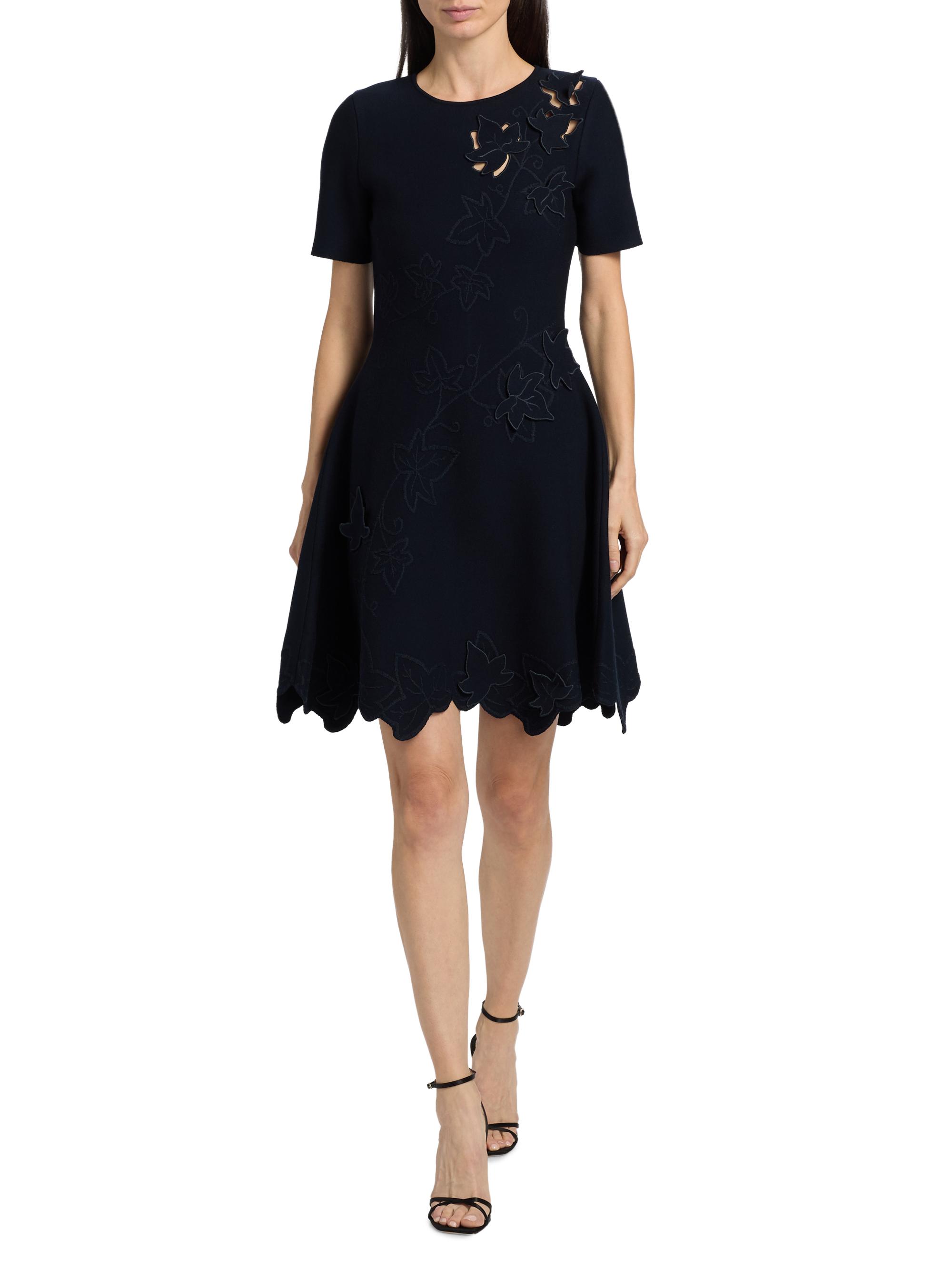 slim fit dress slacks Blue Fit And Flare Dress Cut Out