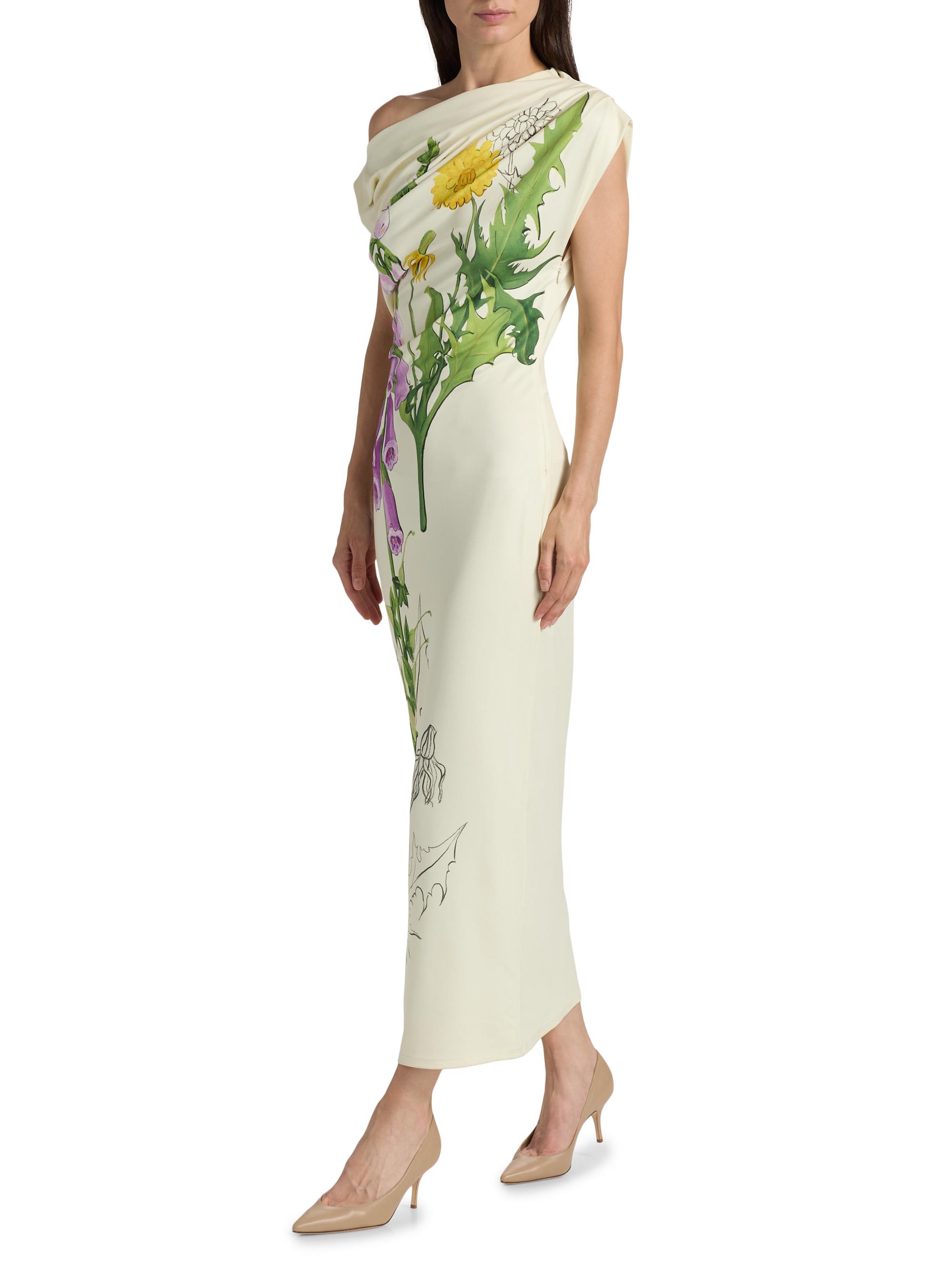 Oscar de La Renta | Foxglove Sketch Jersey Dress