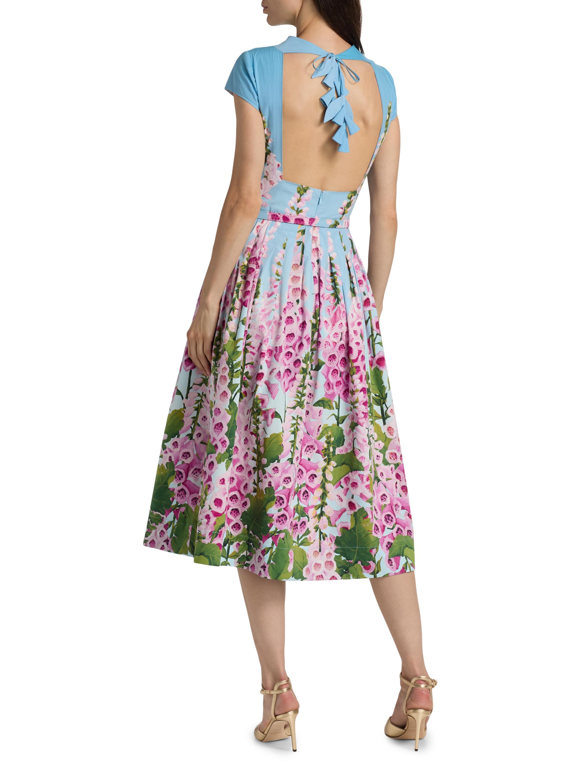 white christmas dresses Cerulean Vine Cotton Poplin Lachlan Dress main image 1