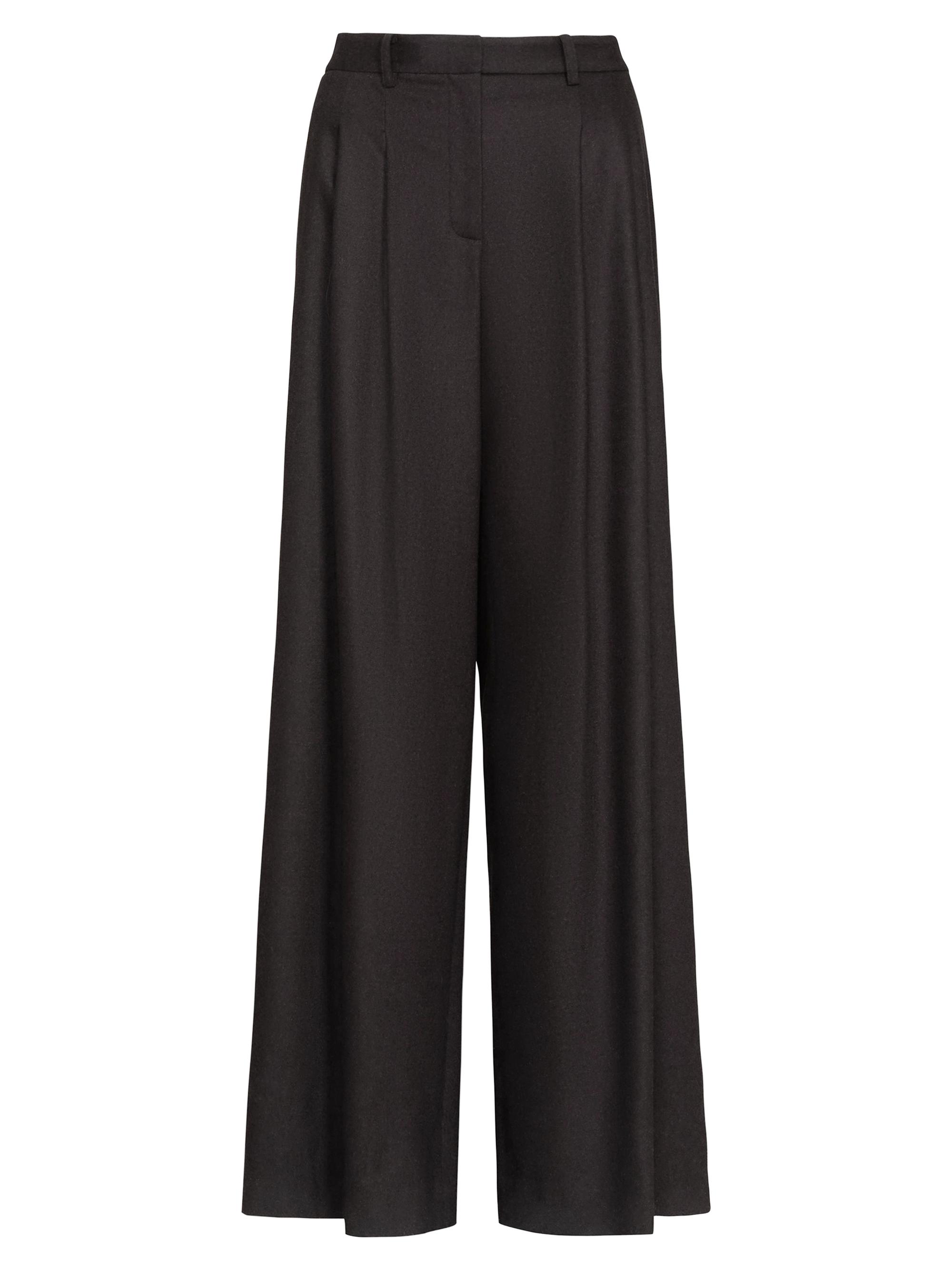 TWP Women's Avery Wool-Cashmere Pants - Chocolate