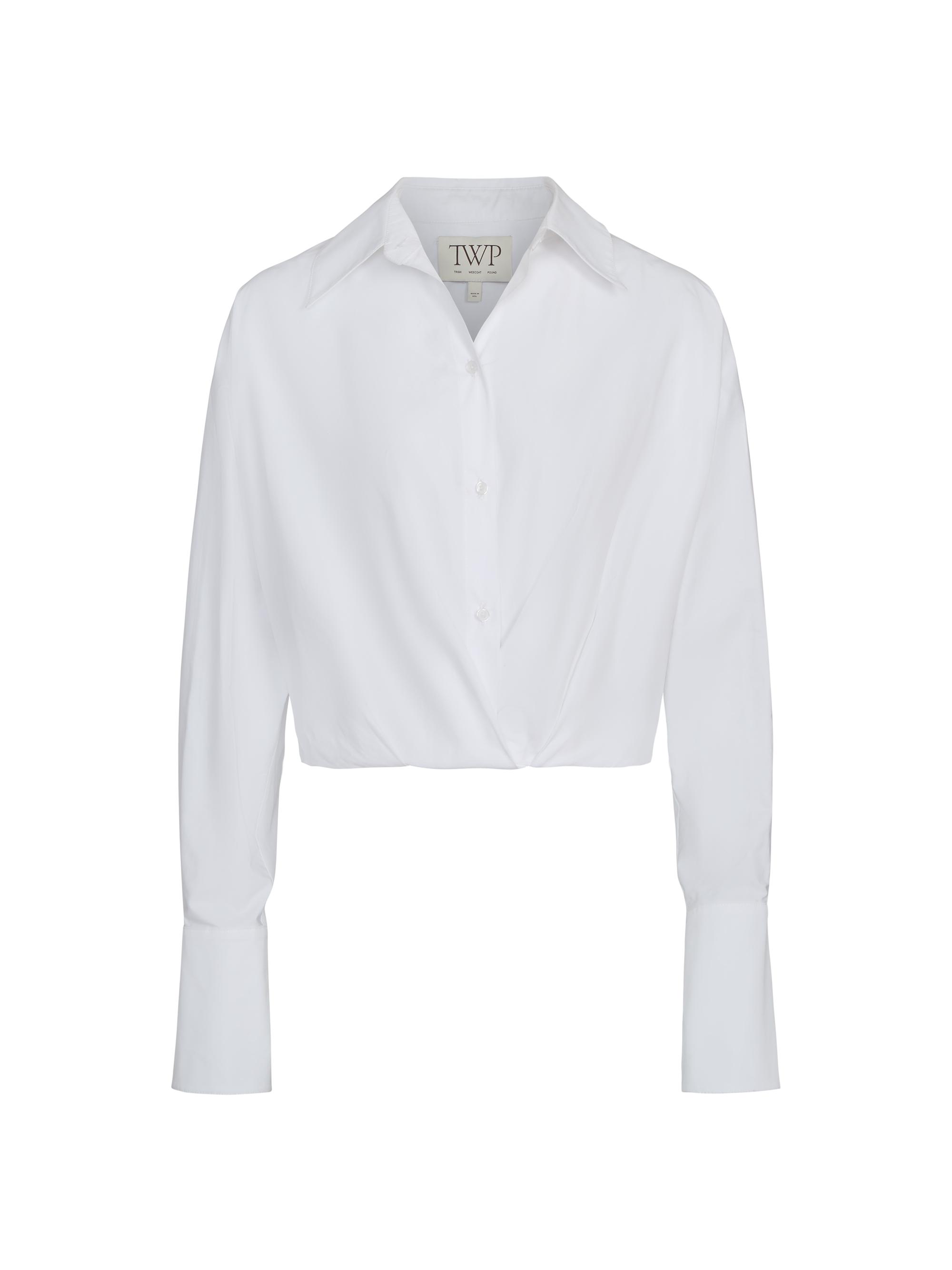 TWP Big Joe Cotton Embellished Collar Shirt | Saks Fifth Avenue