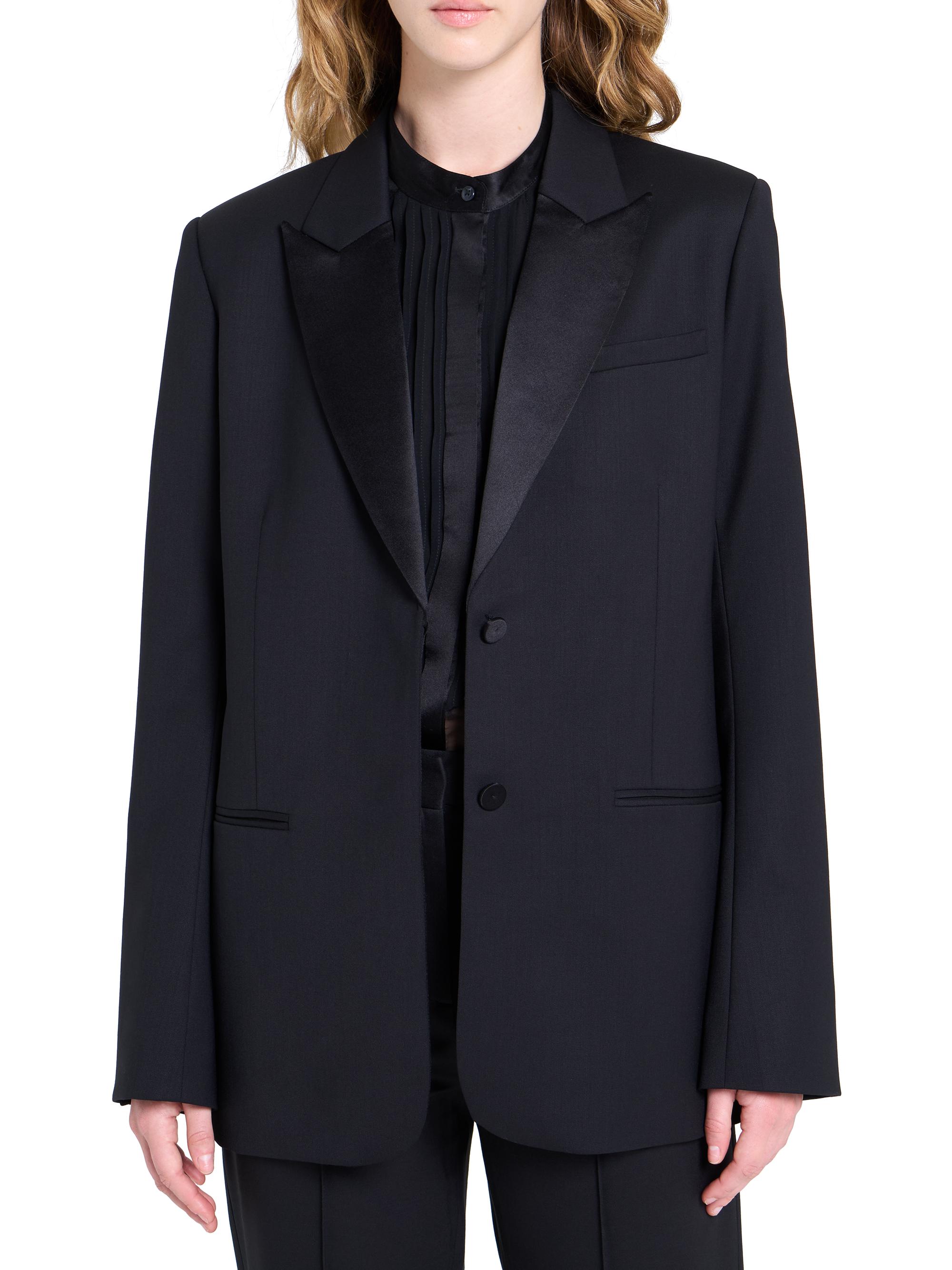 TWP Sweet Pea Stretch-Wool Tuxedo-Style Jacket | Saks Fifth Avenue
