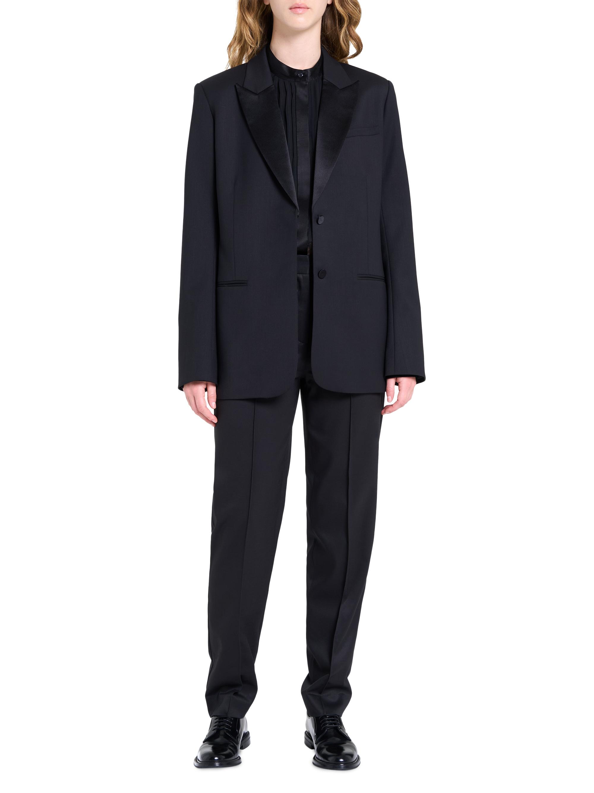 TWP Sweet Pea Stretch-Wool Tuxedo-Style Jacket | Saks Fifth Avenue