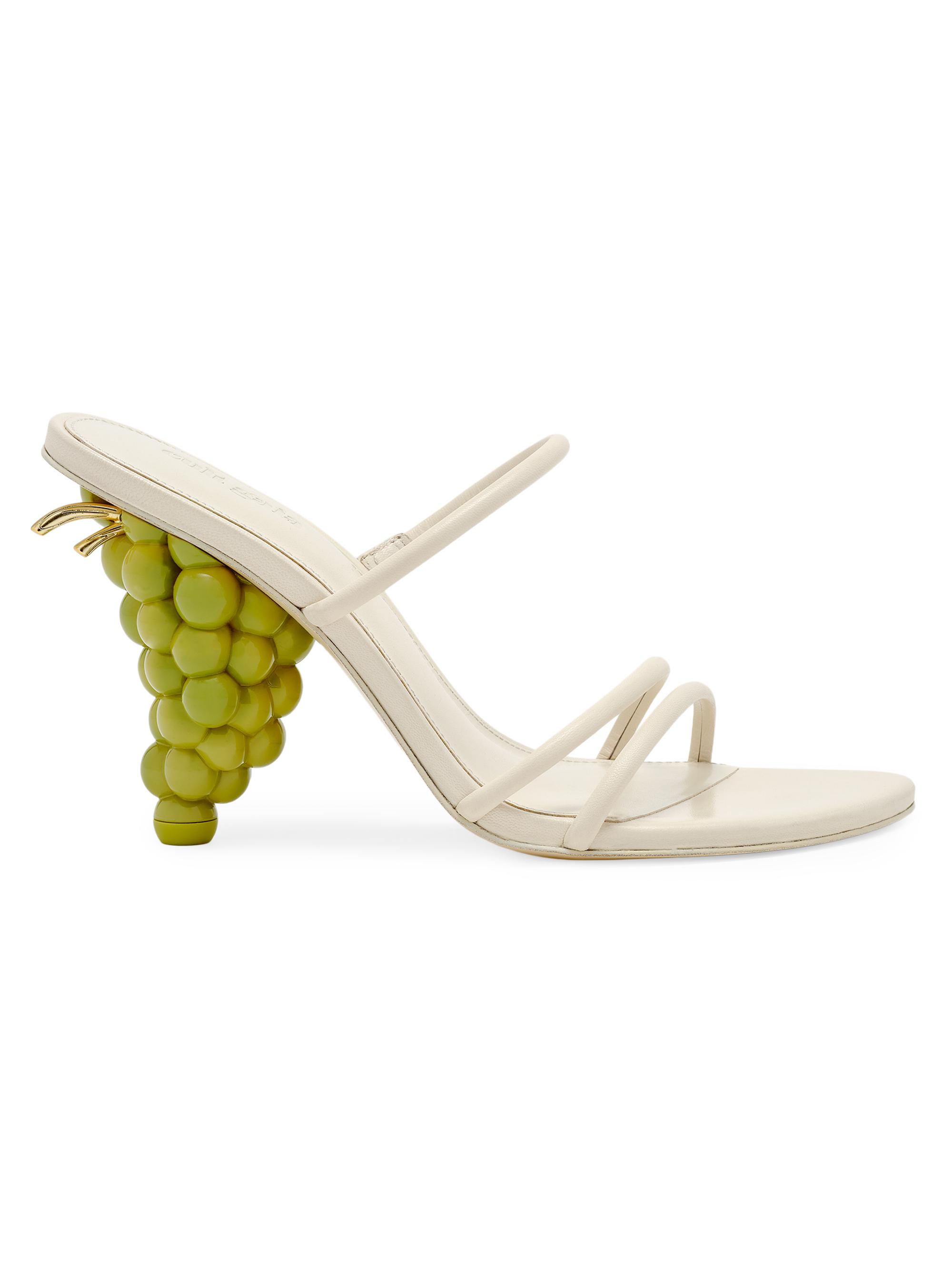 Cult Gaia Women's Grape 95MM Leather Sandals - Dominga