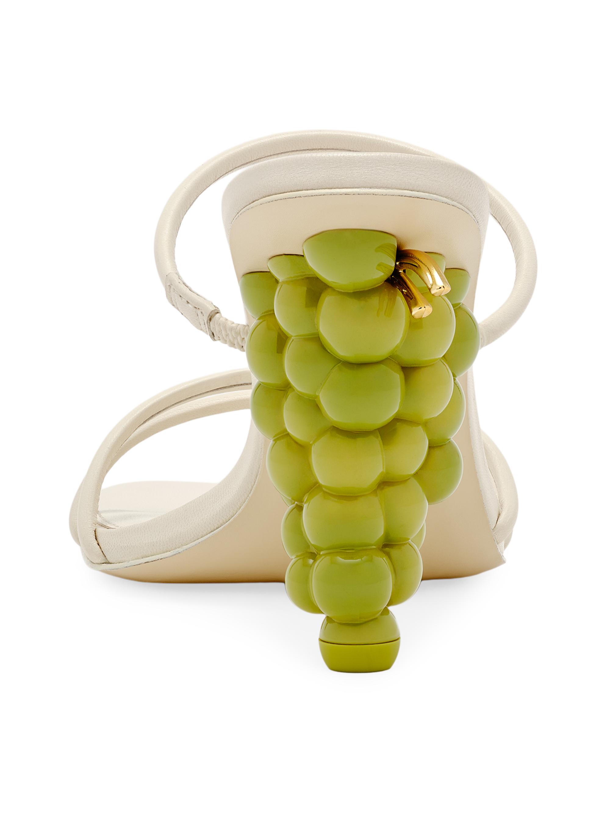 Cult Gaia Grape 95MM Leather Sandals | Saks Fifth Avenue