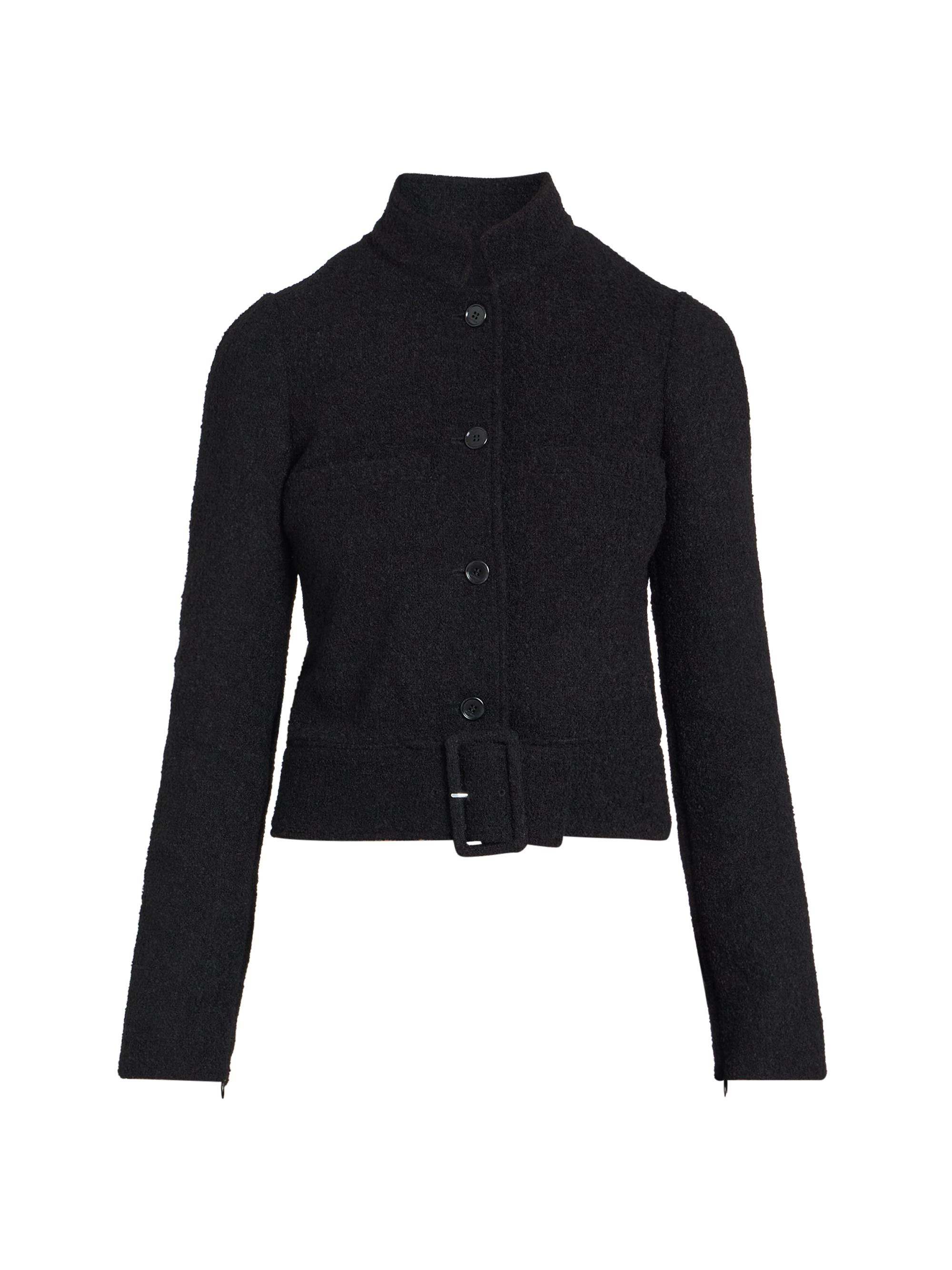 Courreges Women's Buckle Heritage Tweed Jacket - Black
