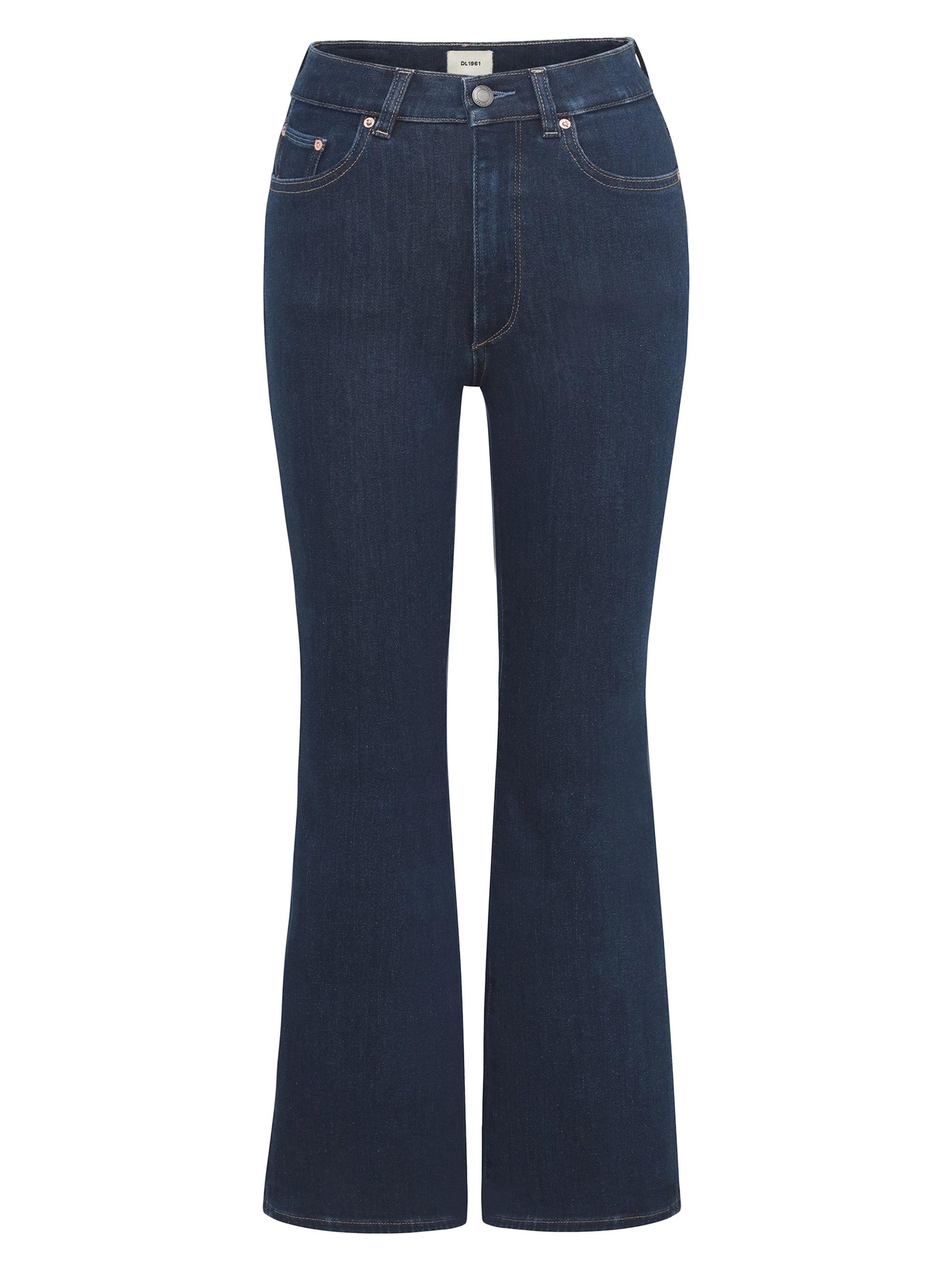 DL1961 Women's Bridget Boot High Rise Instasculpt Crop Jeans - Lunar Sky