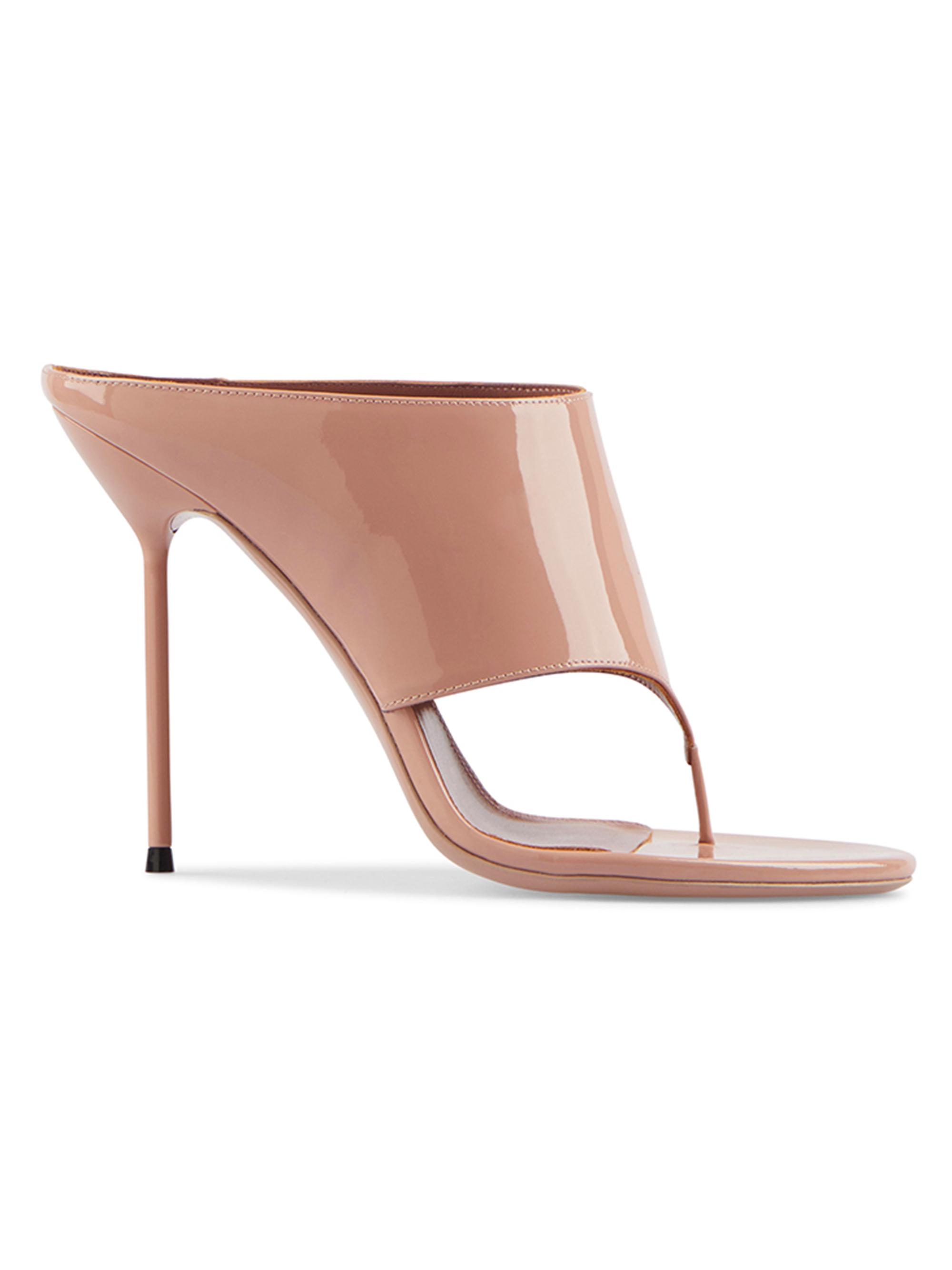 Paris Texas Women's Lidia 100MM Patent Leather Mules - Texas Rose