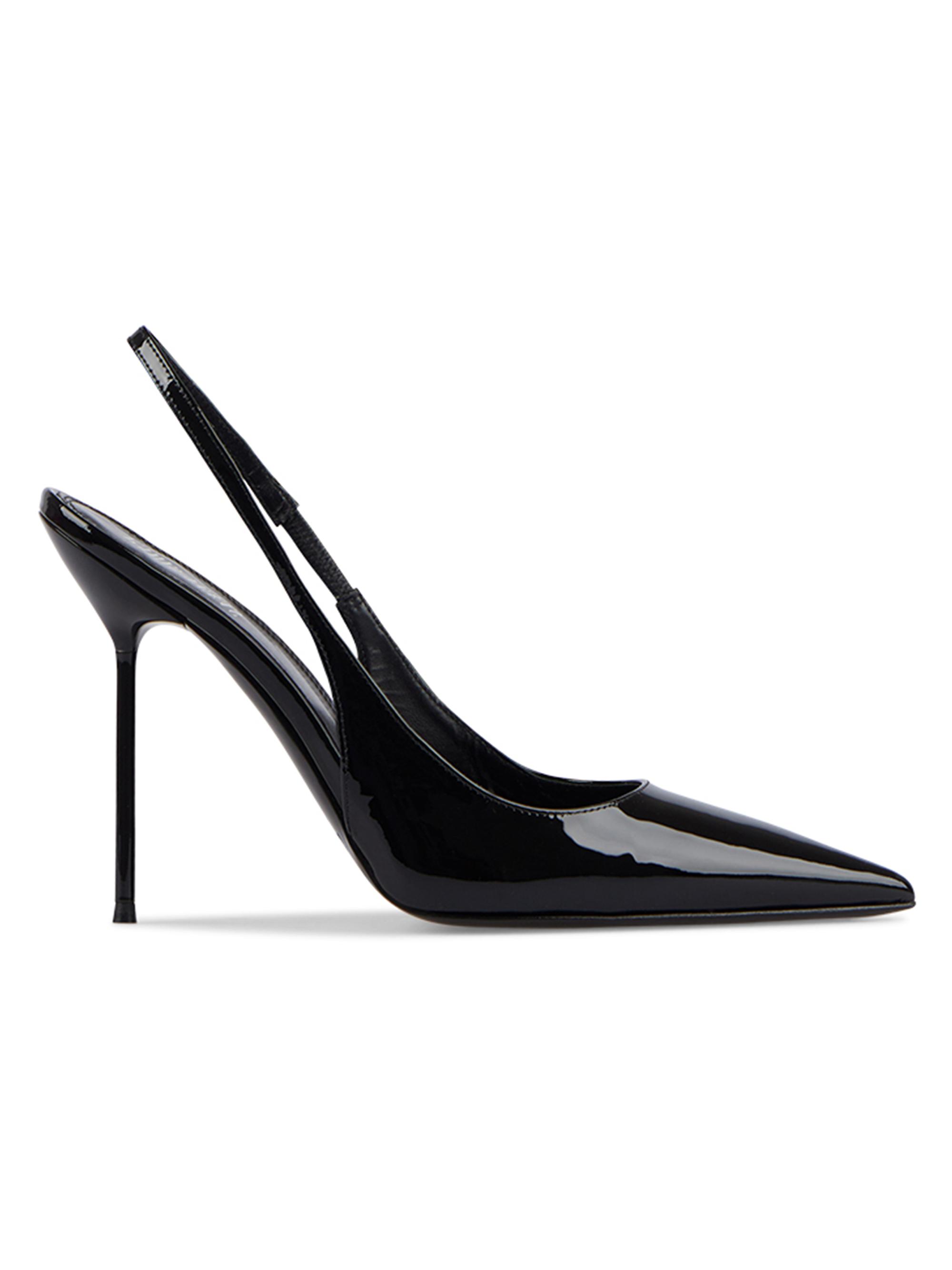 Paris Texas Women's Lidia 100MM Patent Leather Slingback Pumps - Black