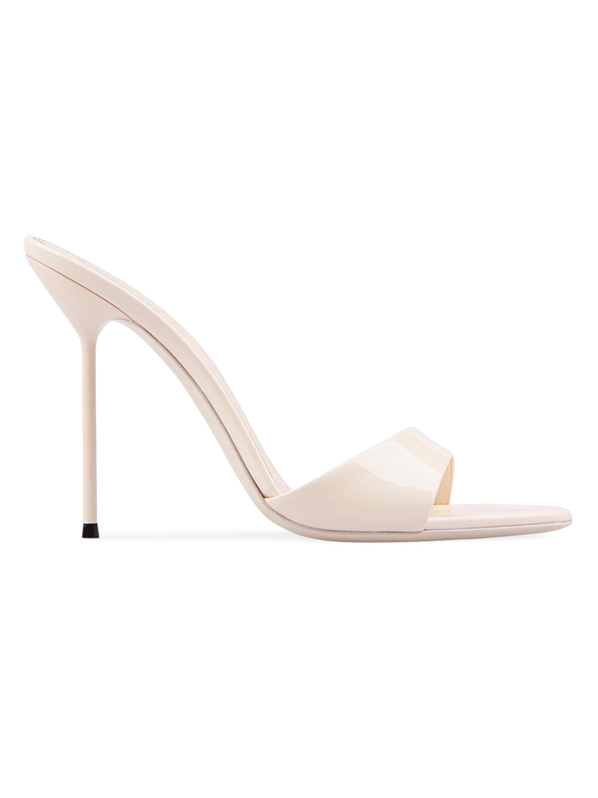 Paris Texas Women's Lidia 100MM Leather Mules - Avorio