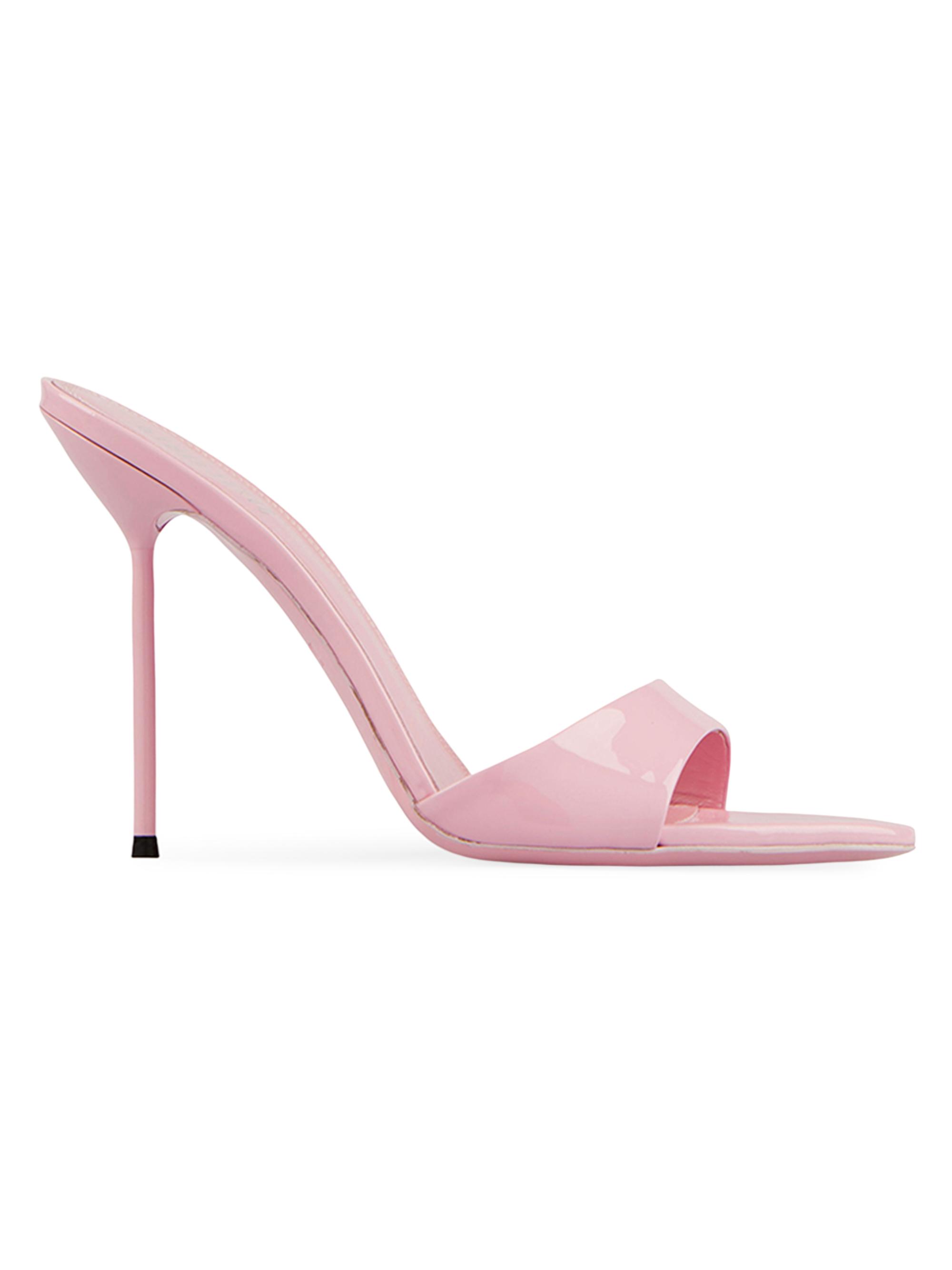 Paris Texas Women's Lidia 100MM Leather Mules - Petal Pink