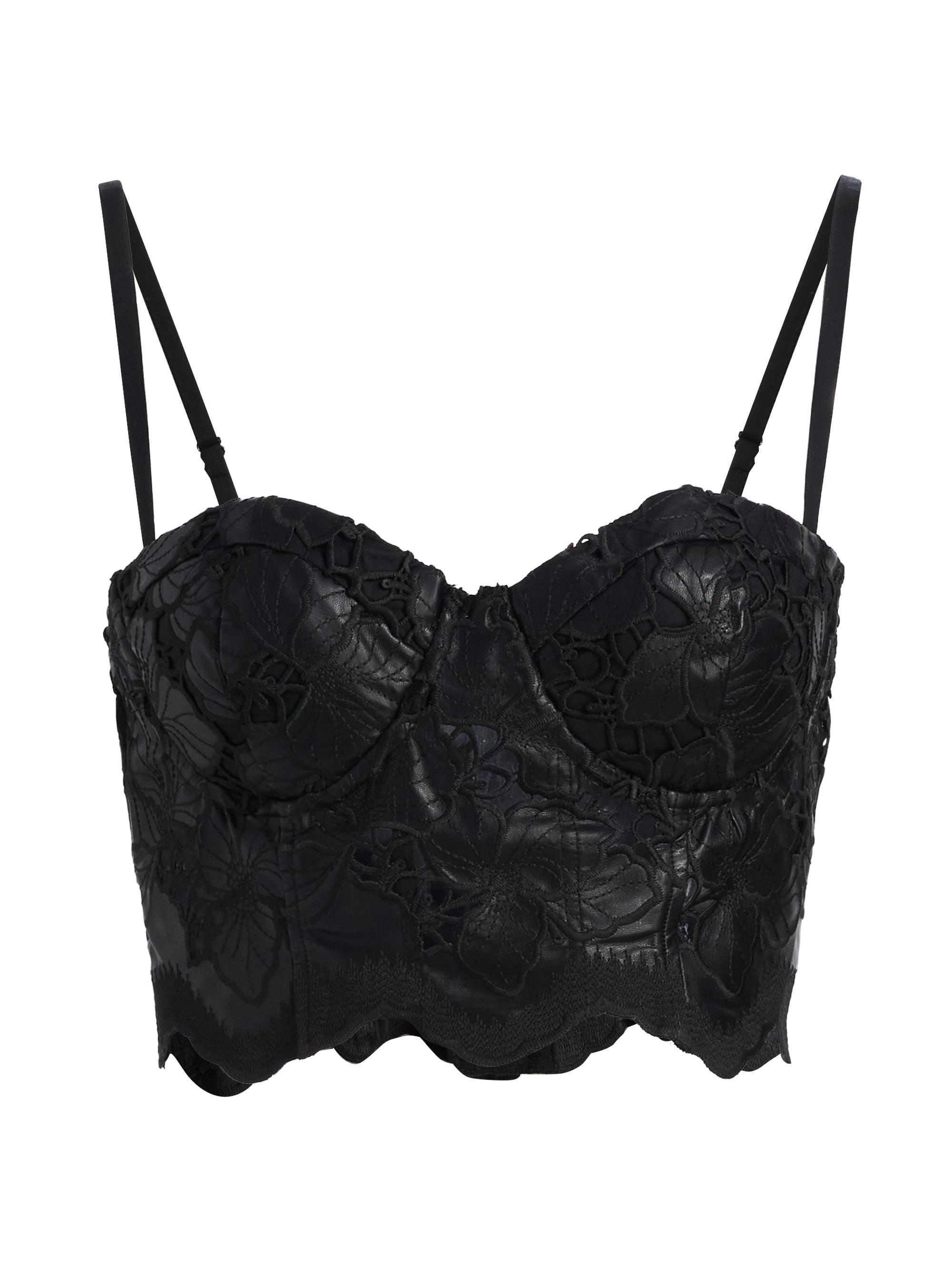 L'AGENCE Women's Sonya Silk Bralette - Black