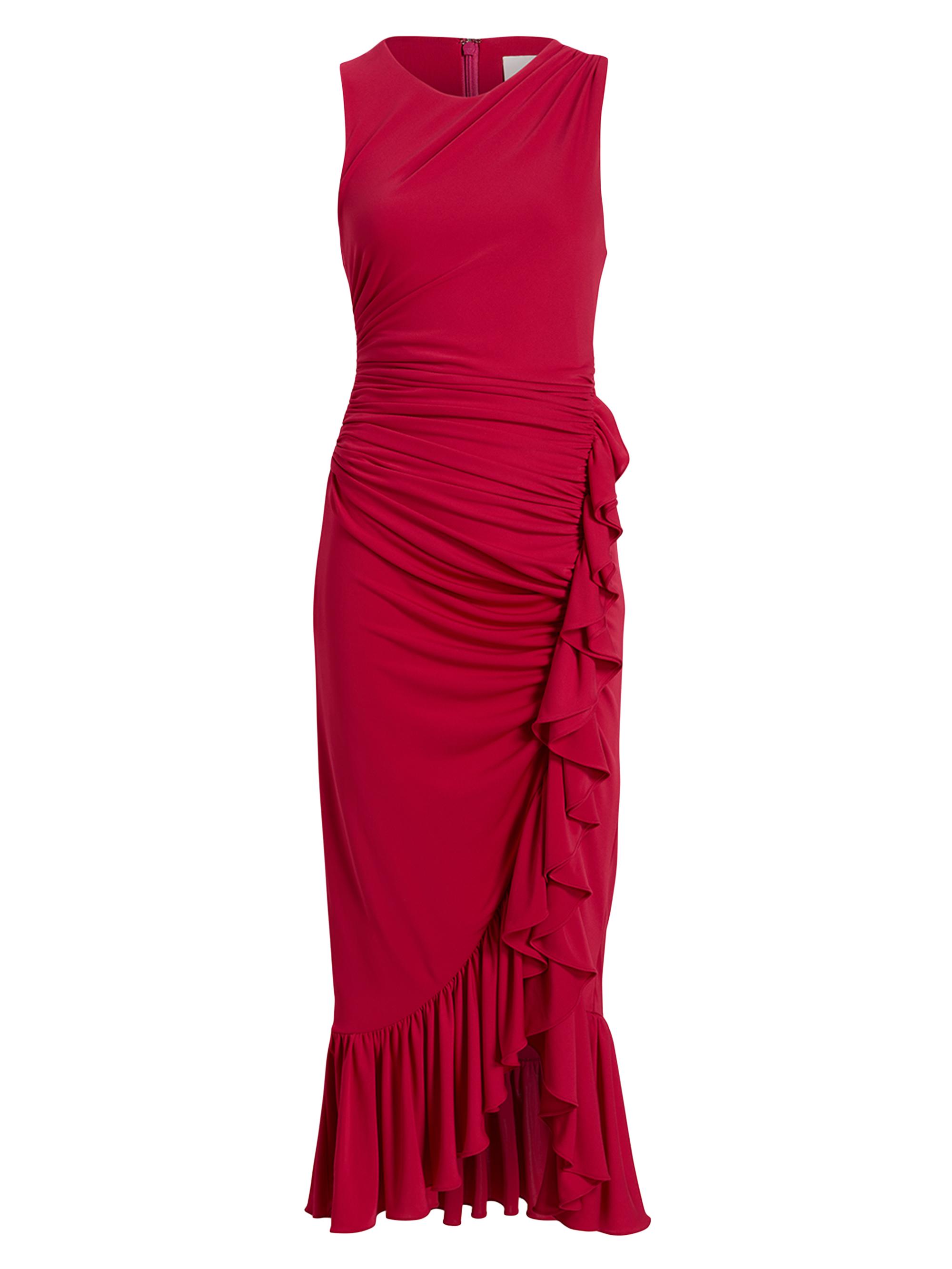 Cinq à Sept Fatima Ruffled Jersey Midi-Dress