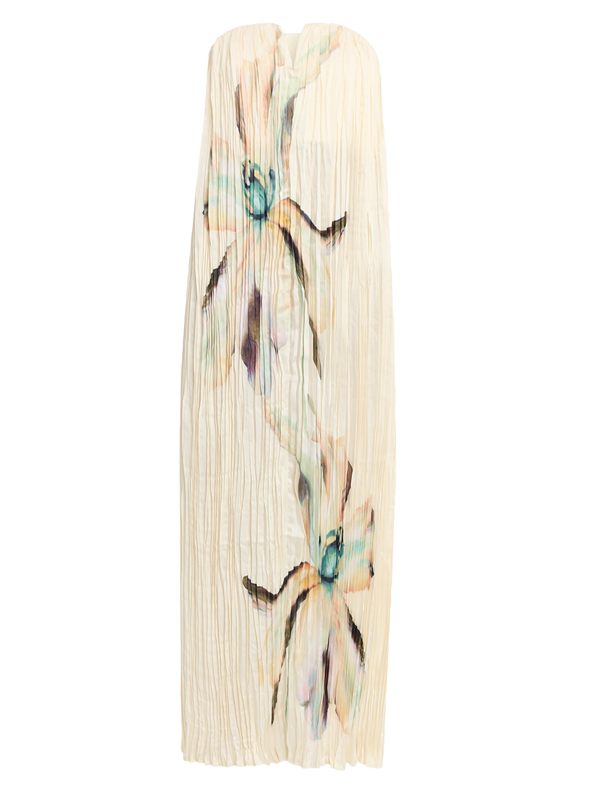 Significant Other Women's Lilian Pleated Floral Maxi Dress - Cream Lilac