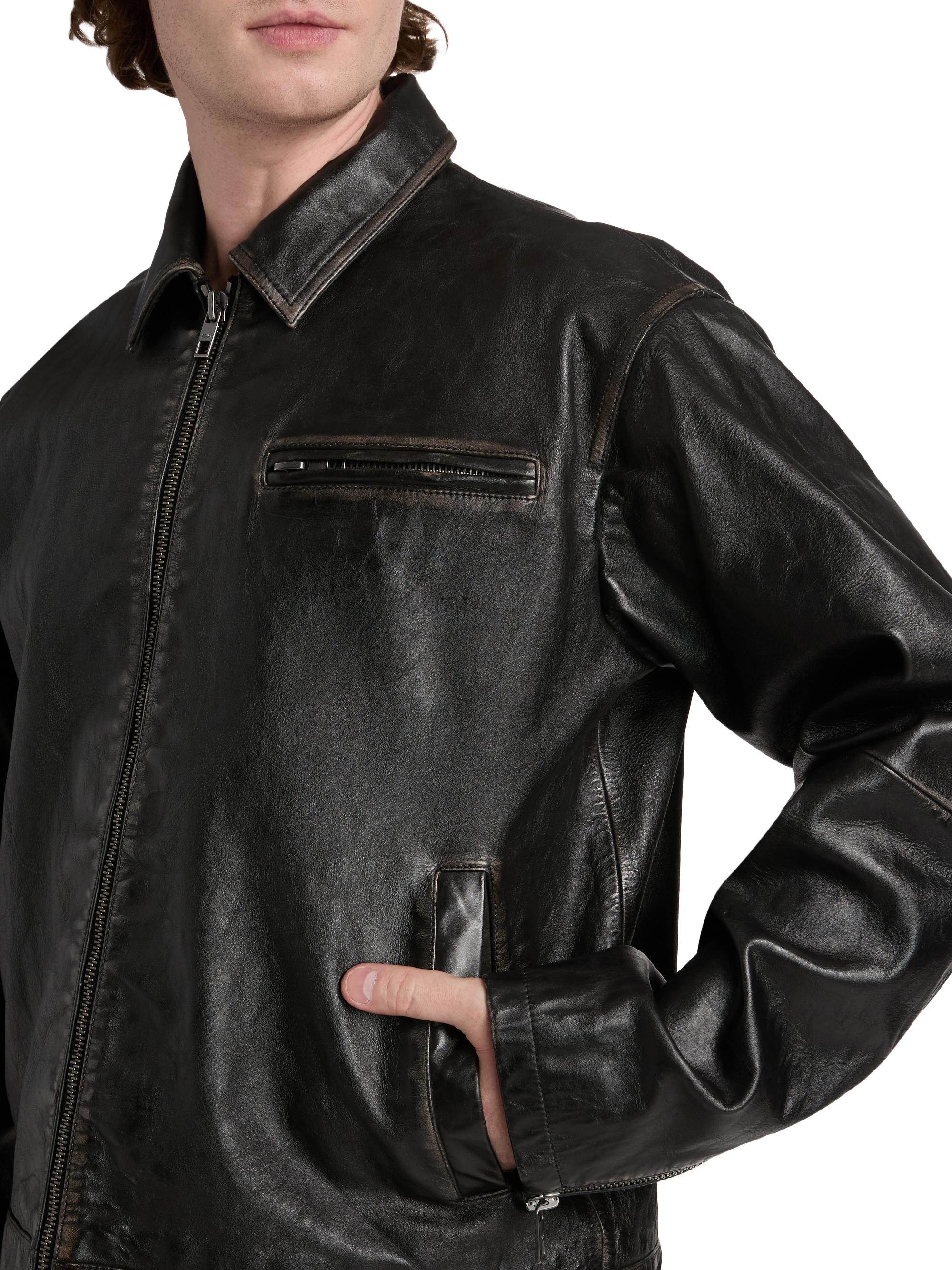 Ksubi Eldorado Collared Leather Jacket | Saks Fifth Avenue