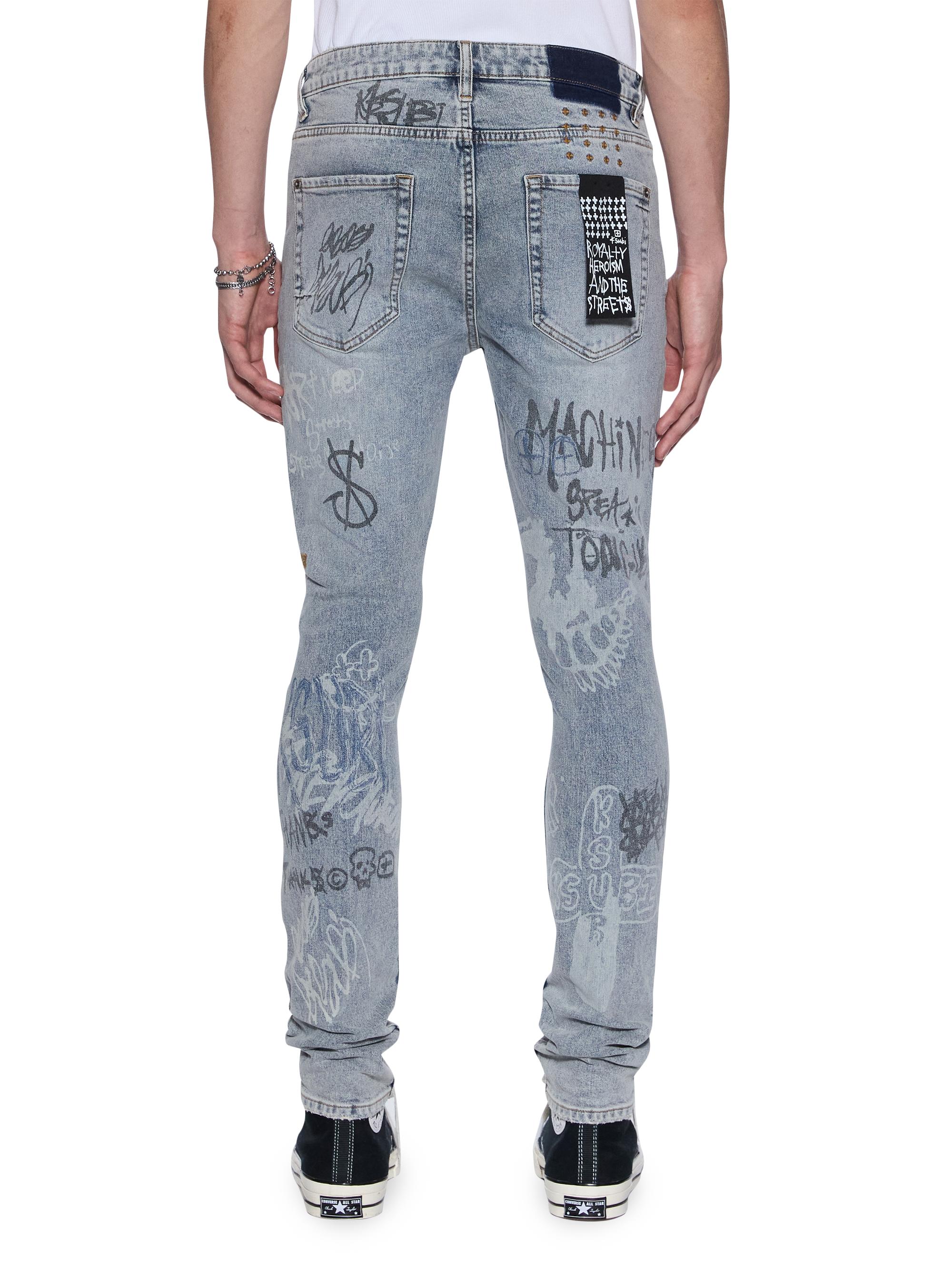 Ksubi Van Winkle Rogue Graffiti Skinny Jeans | Saks Fifth Avenue