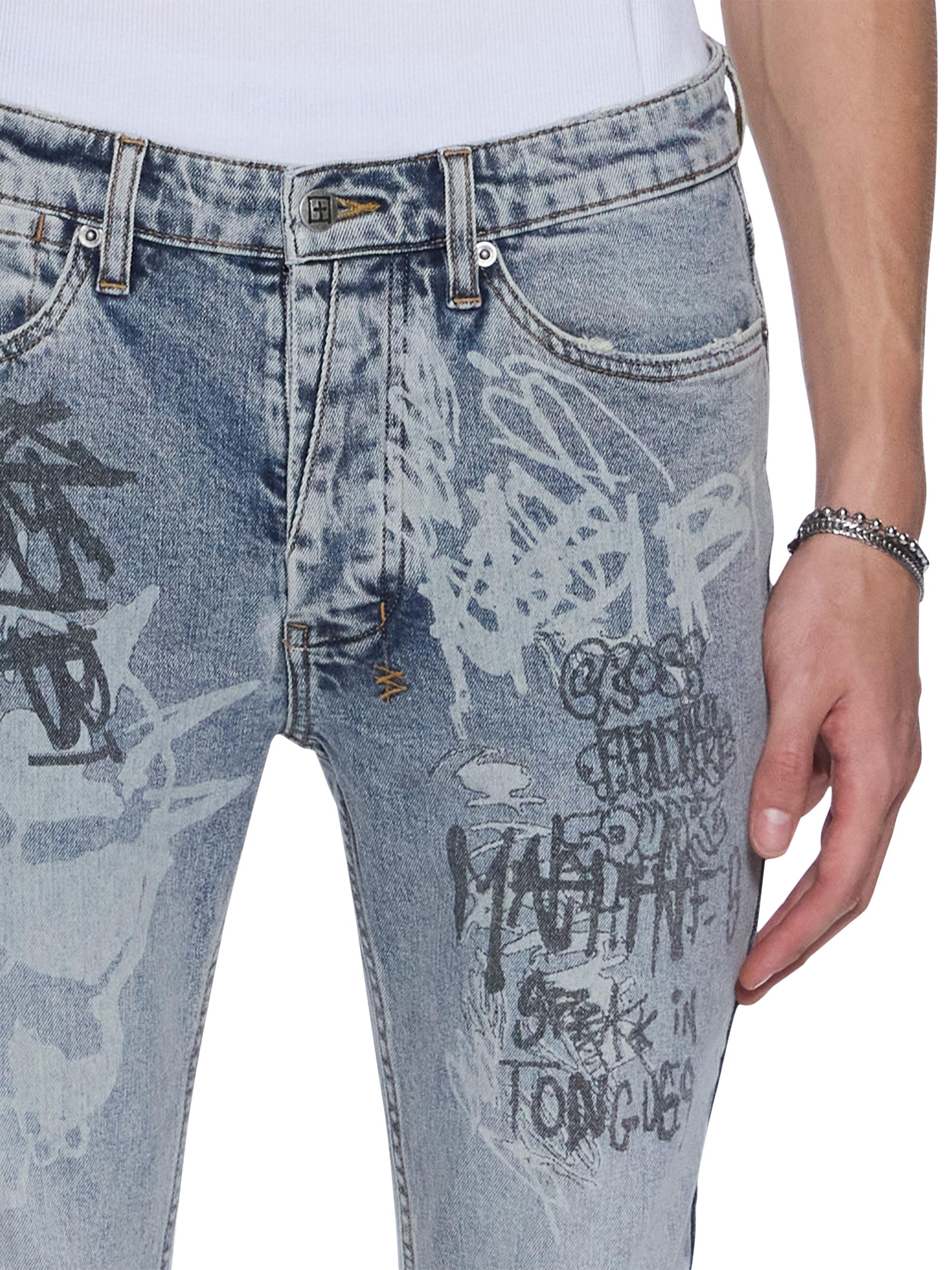 Ksubi Van Winkle Rogue Graffiti Skinny Jeans | Saks Fifth Avenue