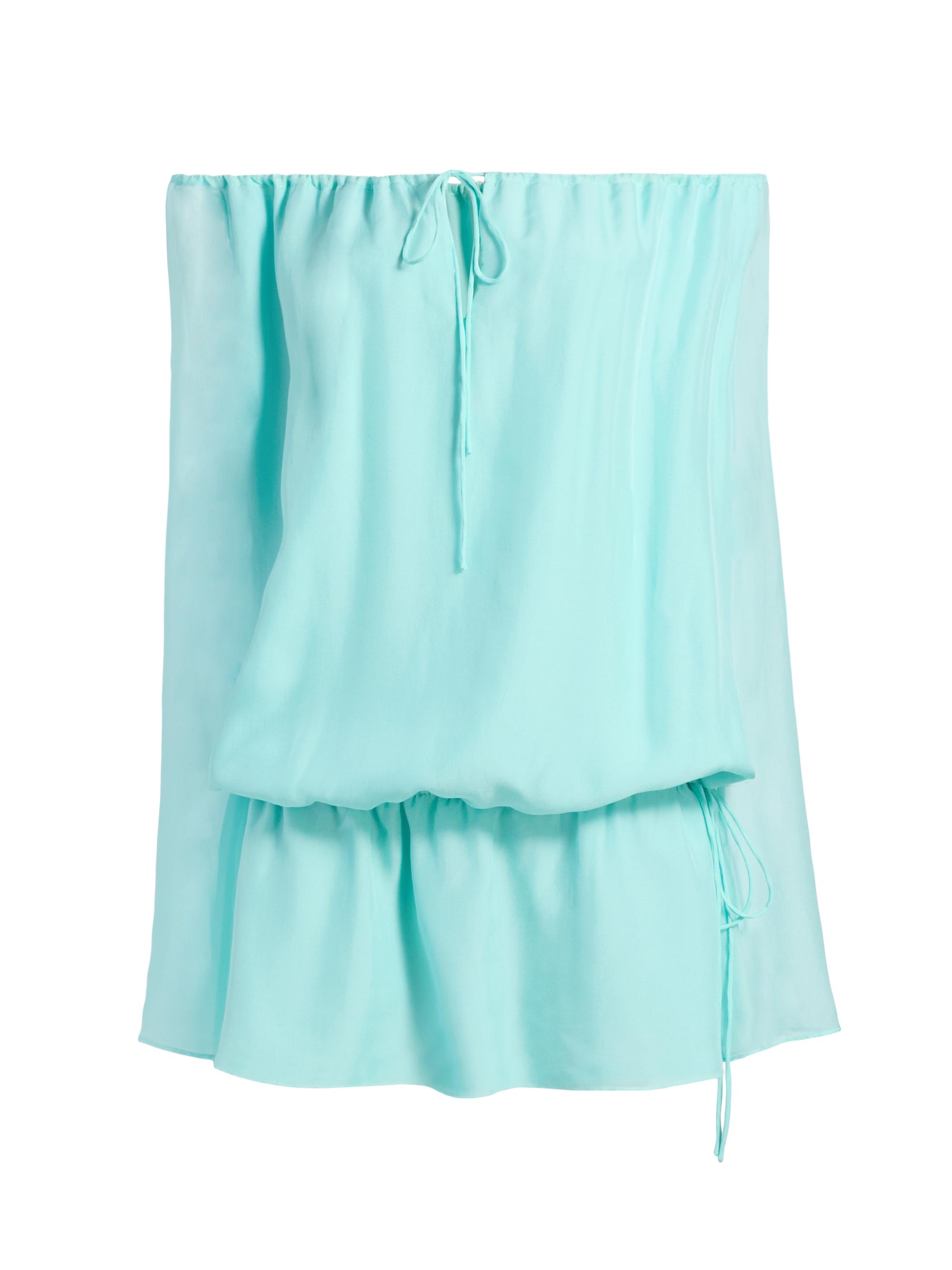Azeeza Women's Elina Off-The-Shoulder Chiffon Minidress - Aquamarine
