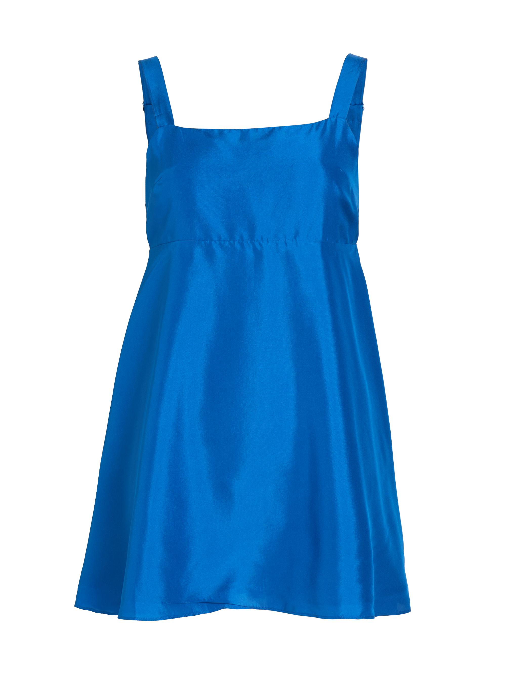 Azeeza Women's Arden Raw Silk Minidress - Sapphire