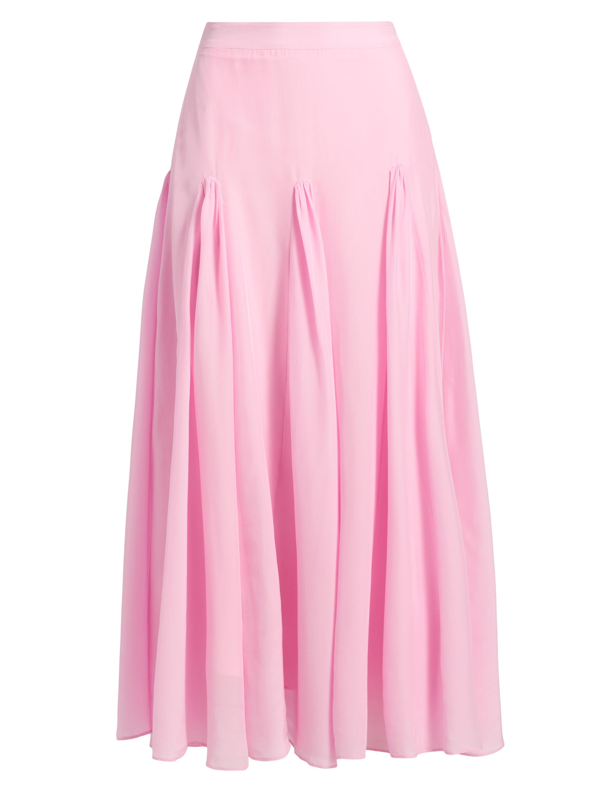 Azeeza Women's Sienna Crepe de Chine Gathered Skirt - Cherry Blossom