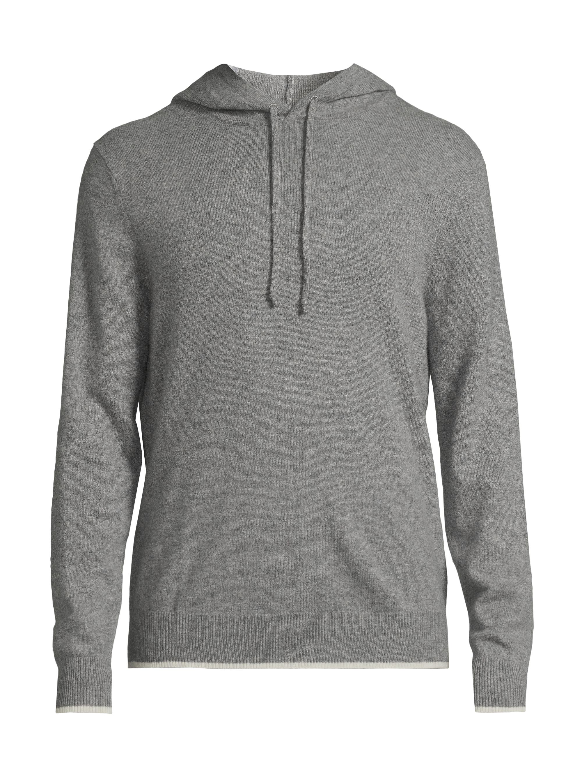 Redvanly Men's Quincy Cashmere Hoodie - Shadow