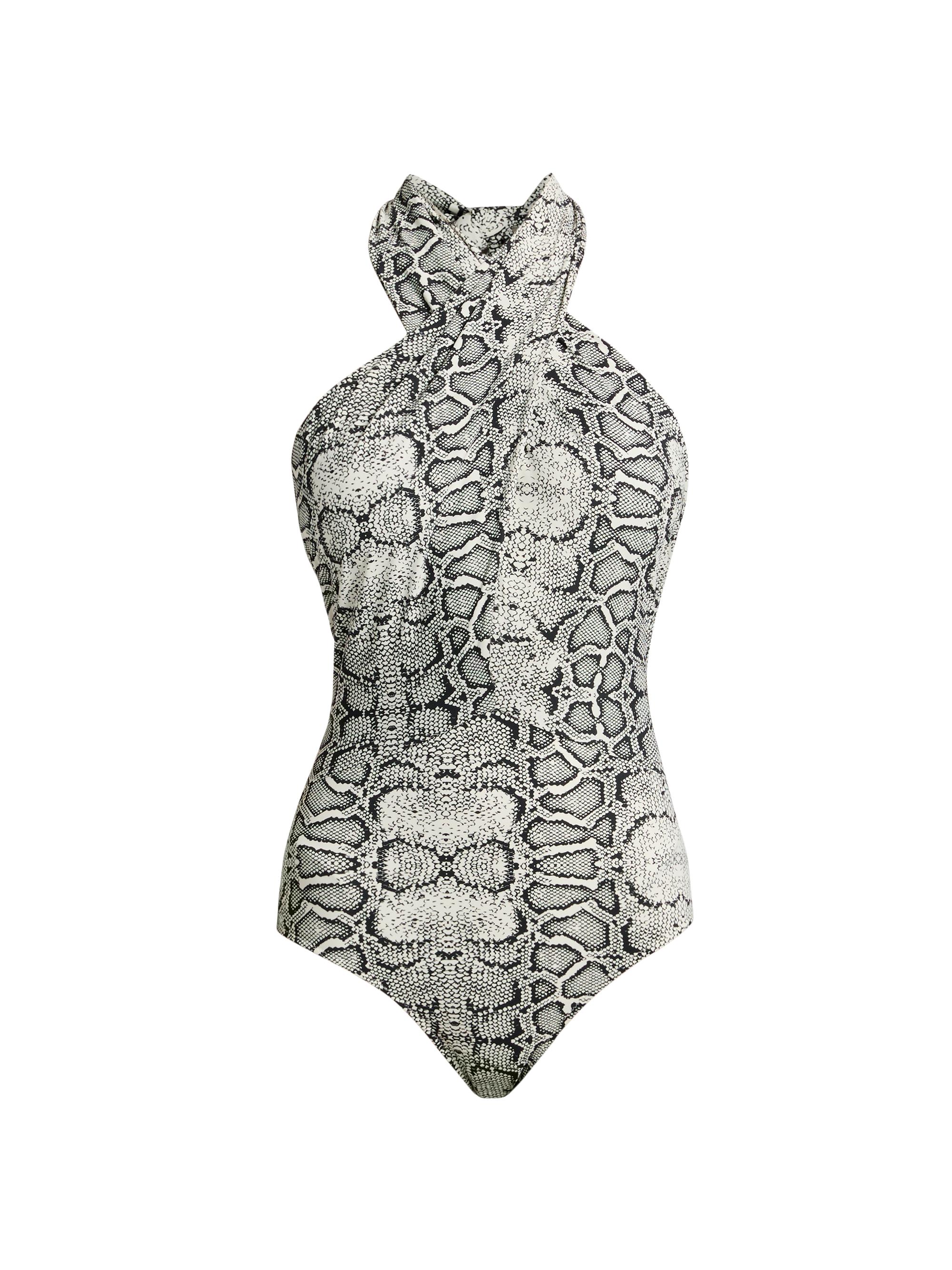 Chiara Boni La Petite Robe Women's Eriya Snakeskin-Print One-Piece Swimsuit - Urban Snake